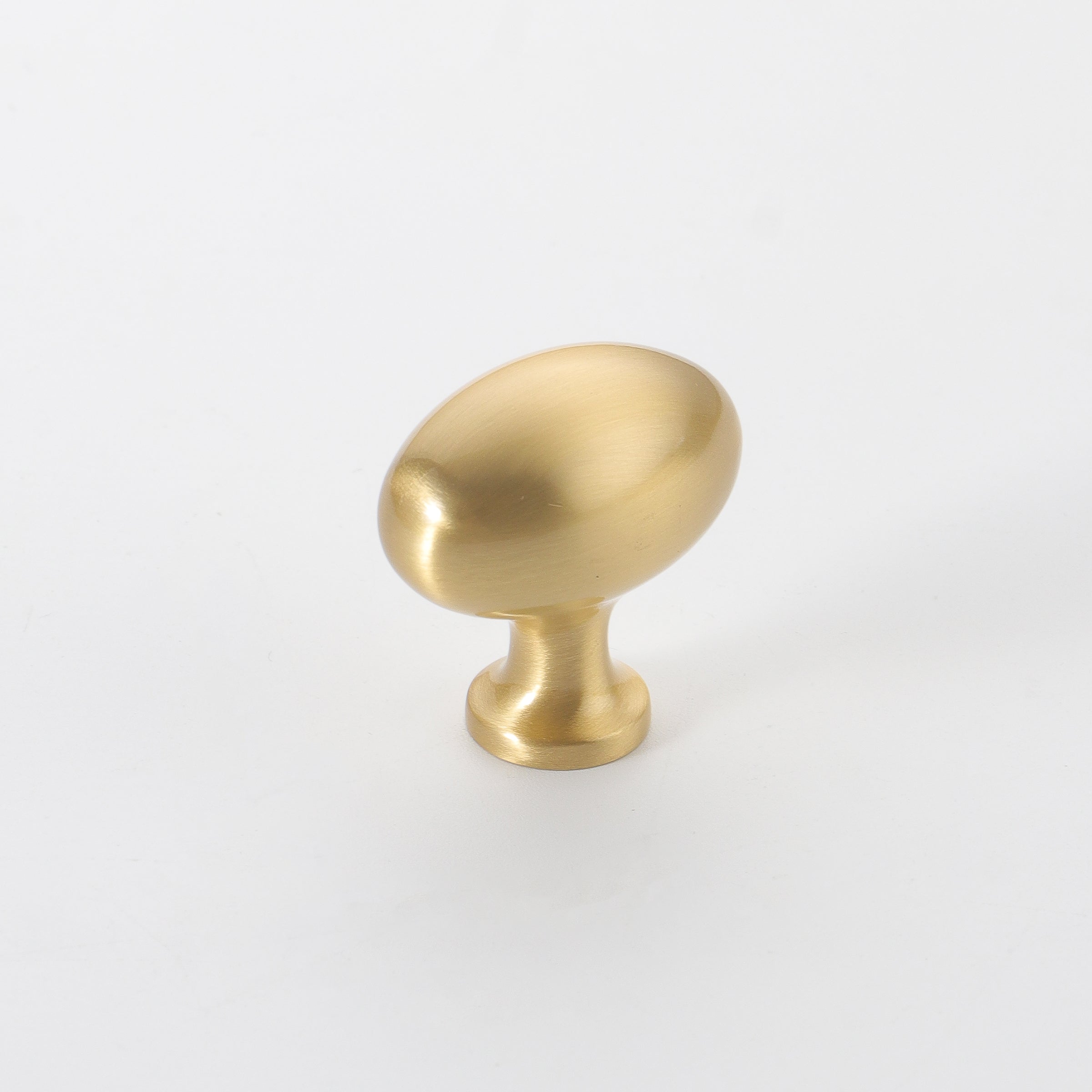 Ellipse Brass Knob brushed brass