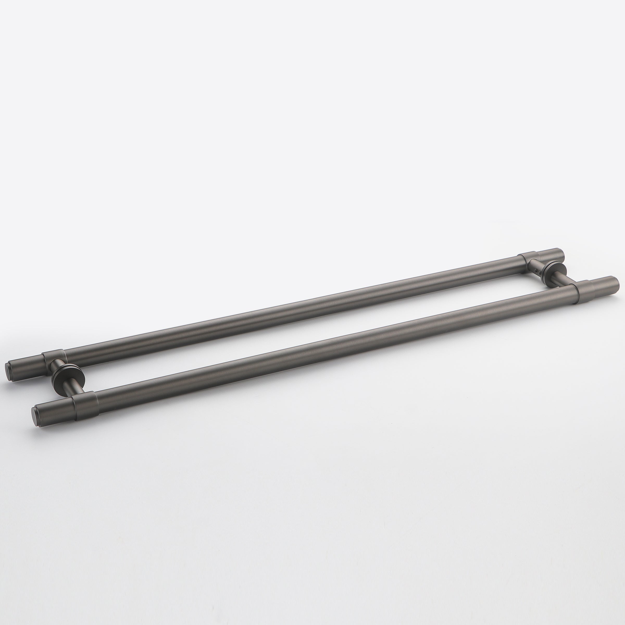 Belgravia solid brass entrance pull handle in gunmetal, 600mm