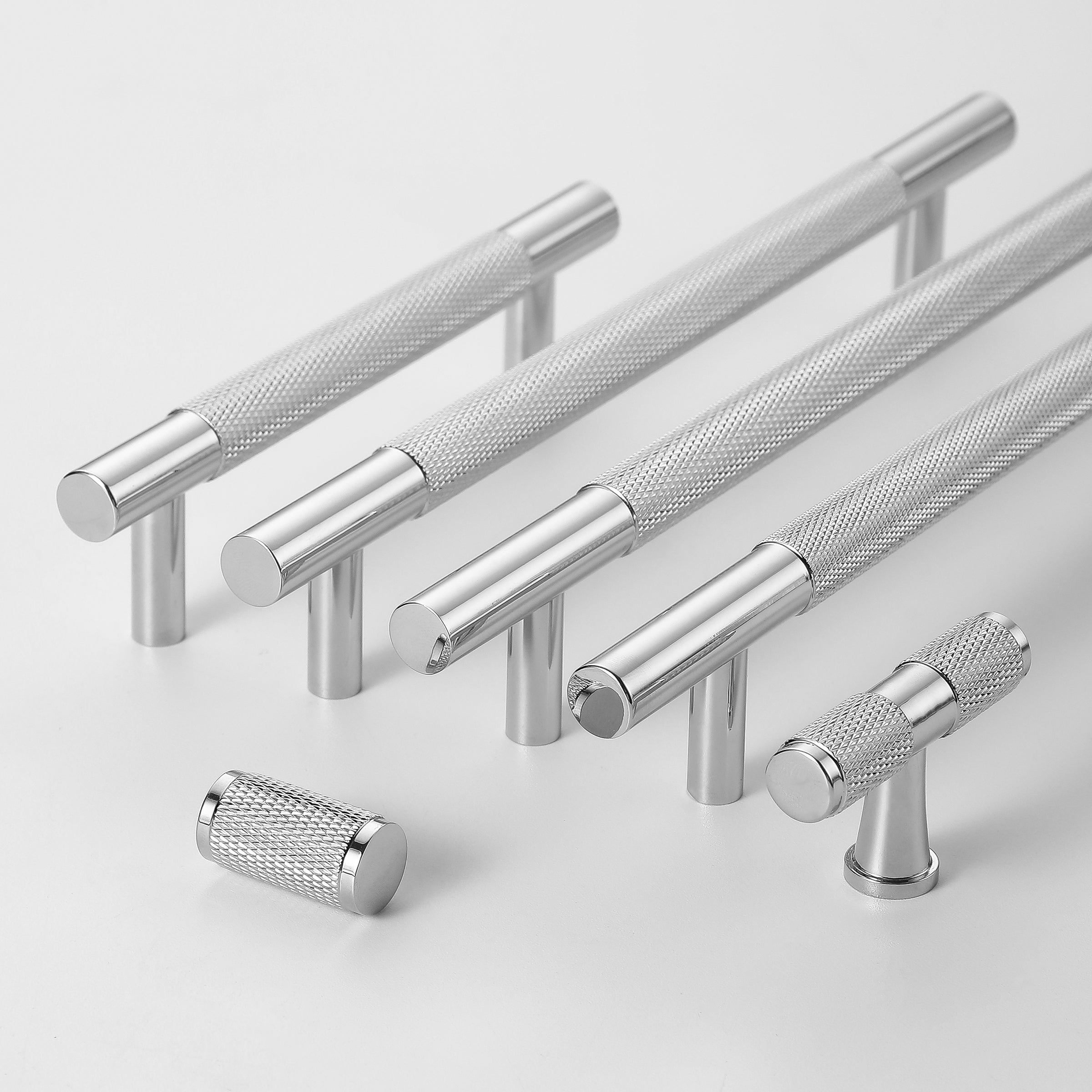 Knurled Brass Handles