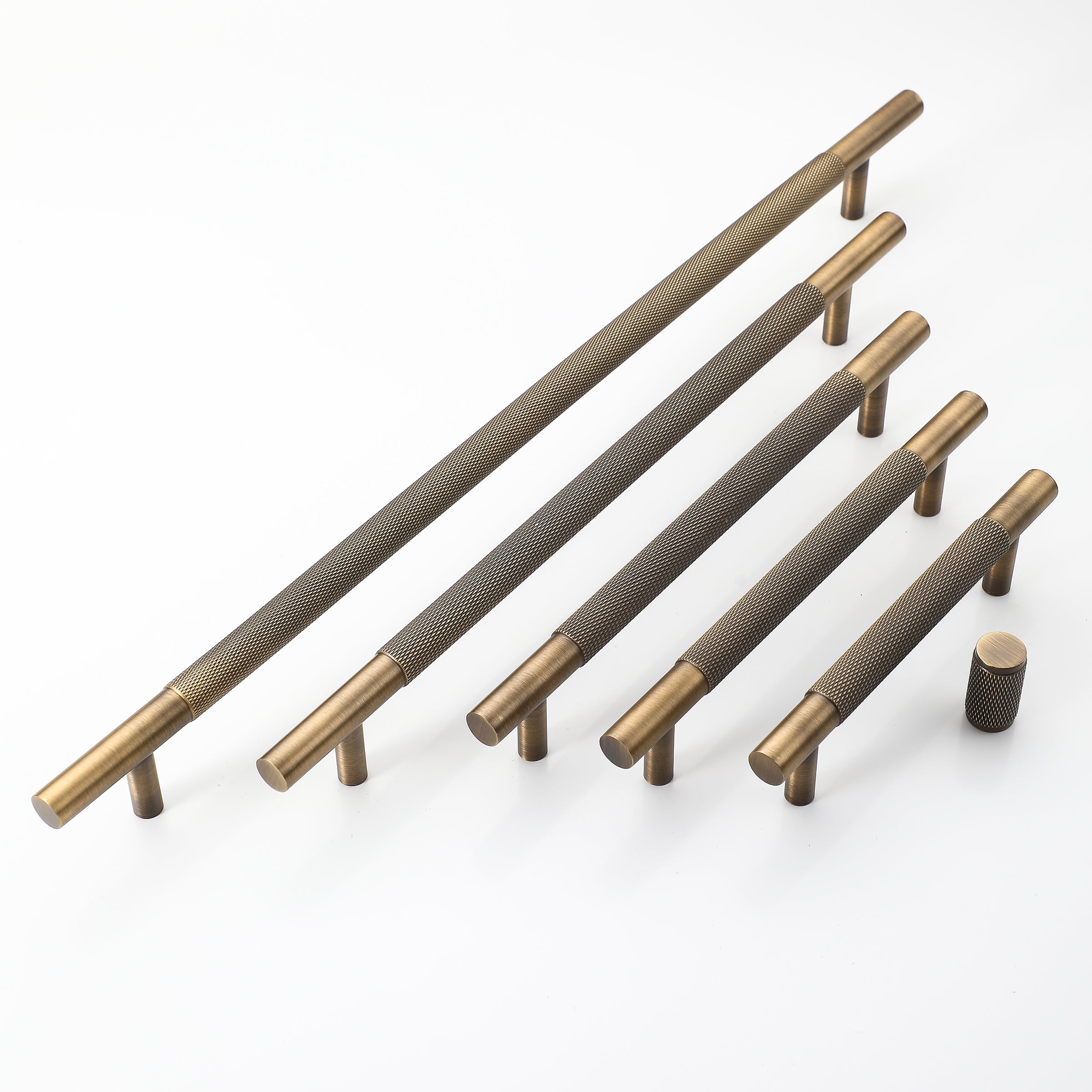 Knurled Brass Handles