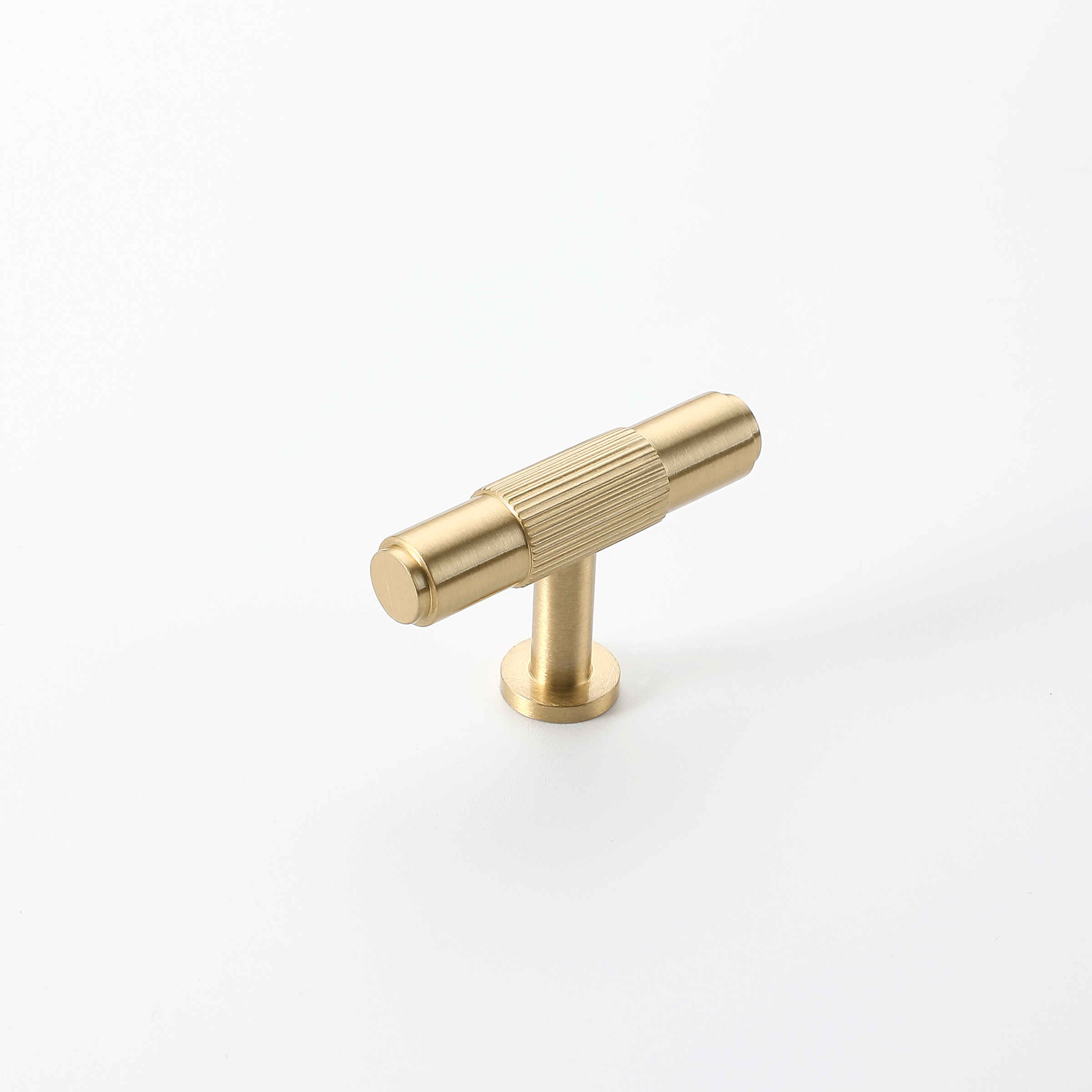 Stria Brass Handle-Brushed Brass-50 mm