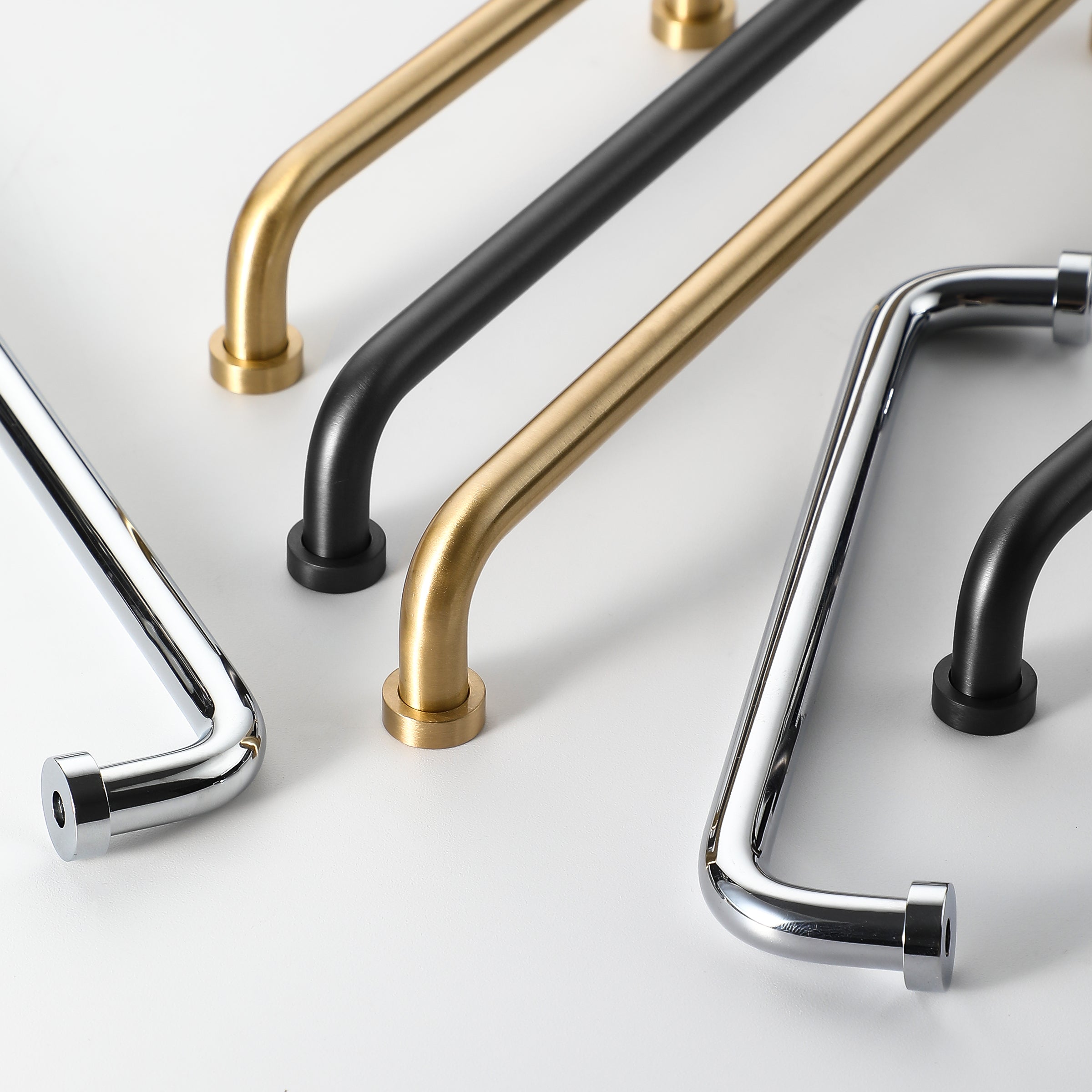 Curve D Brass Handle