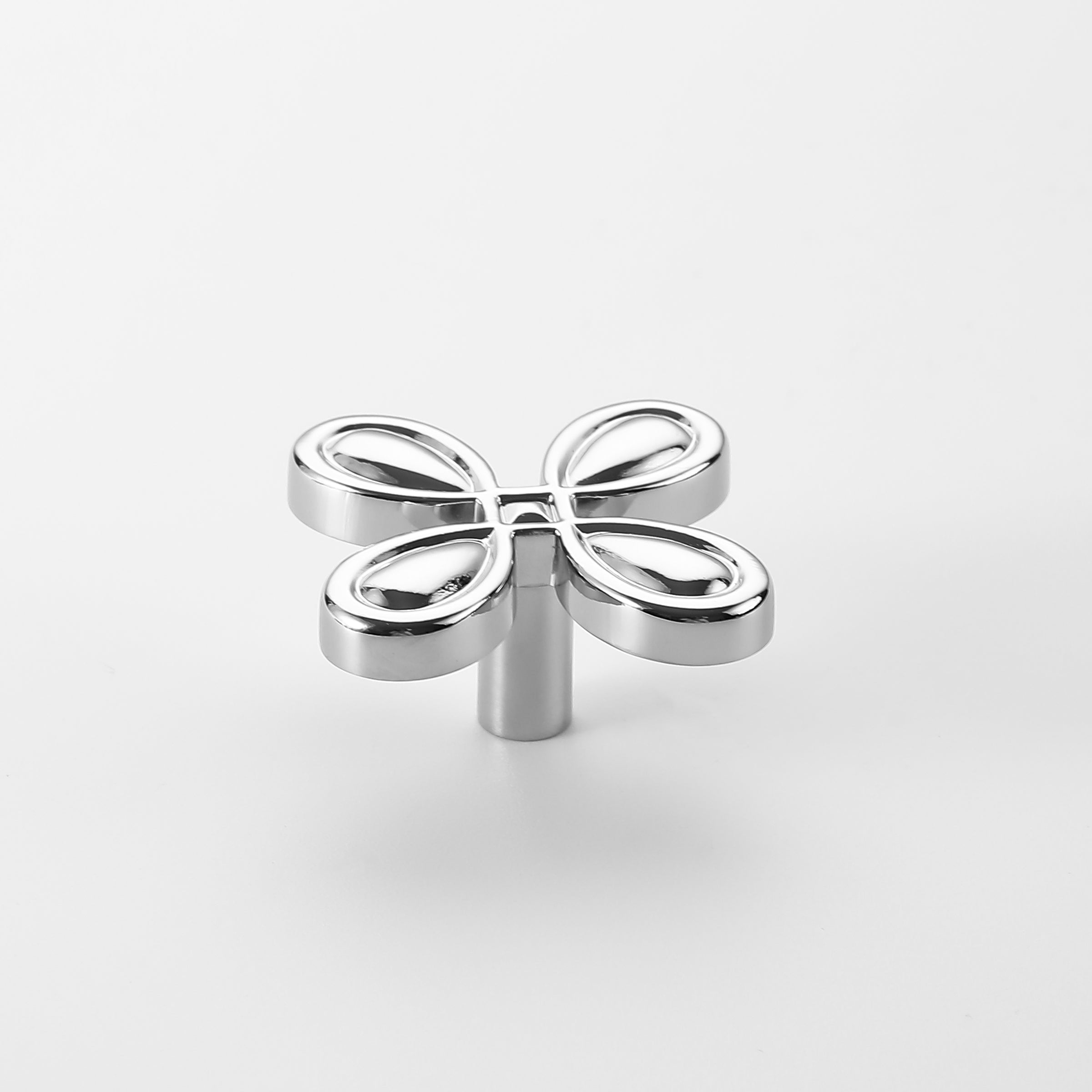 Bloom Brass Knob- Polished Chrome