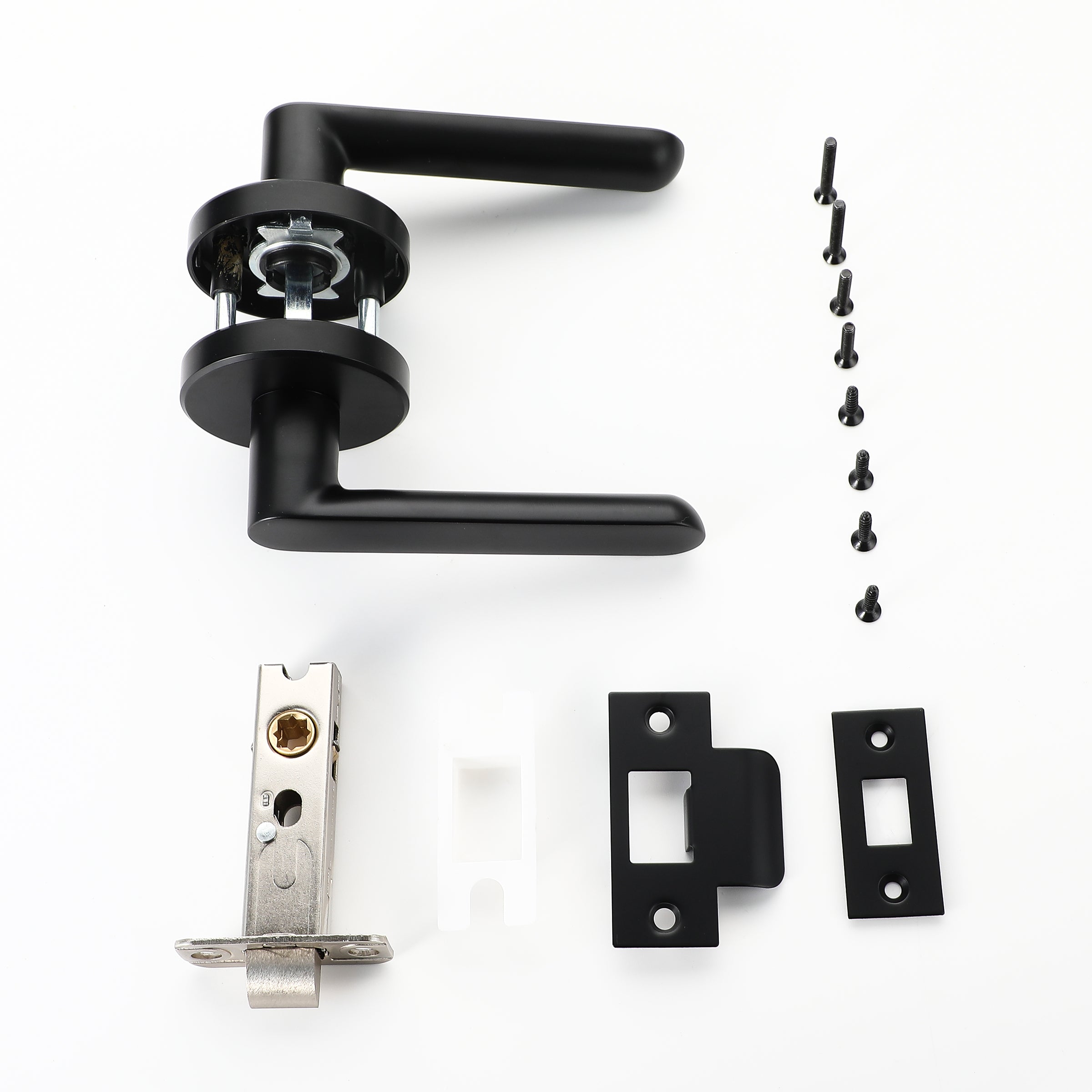 Black Passage Lever Handle Set