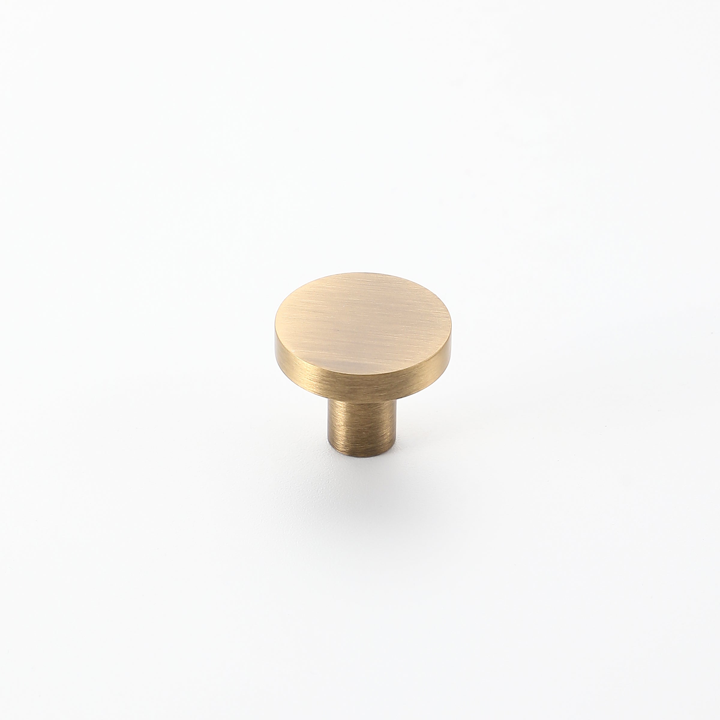 Aura Solid Brass Knob-Antique Brass