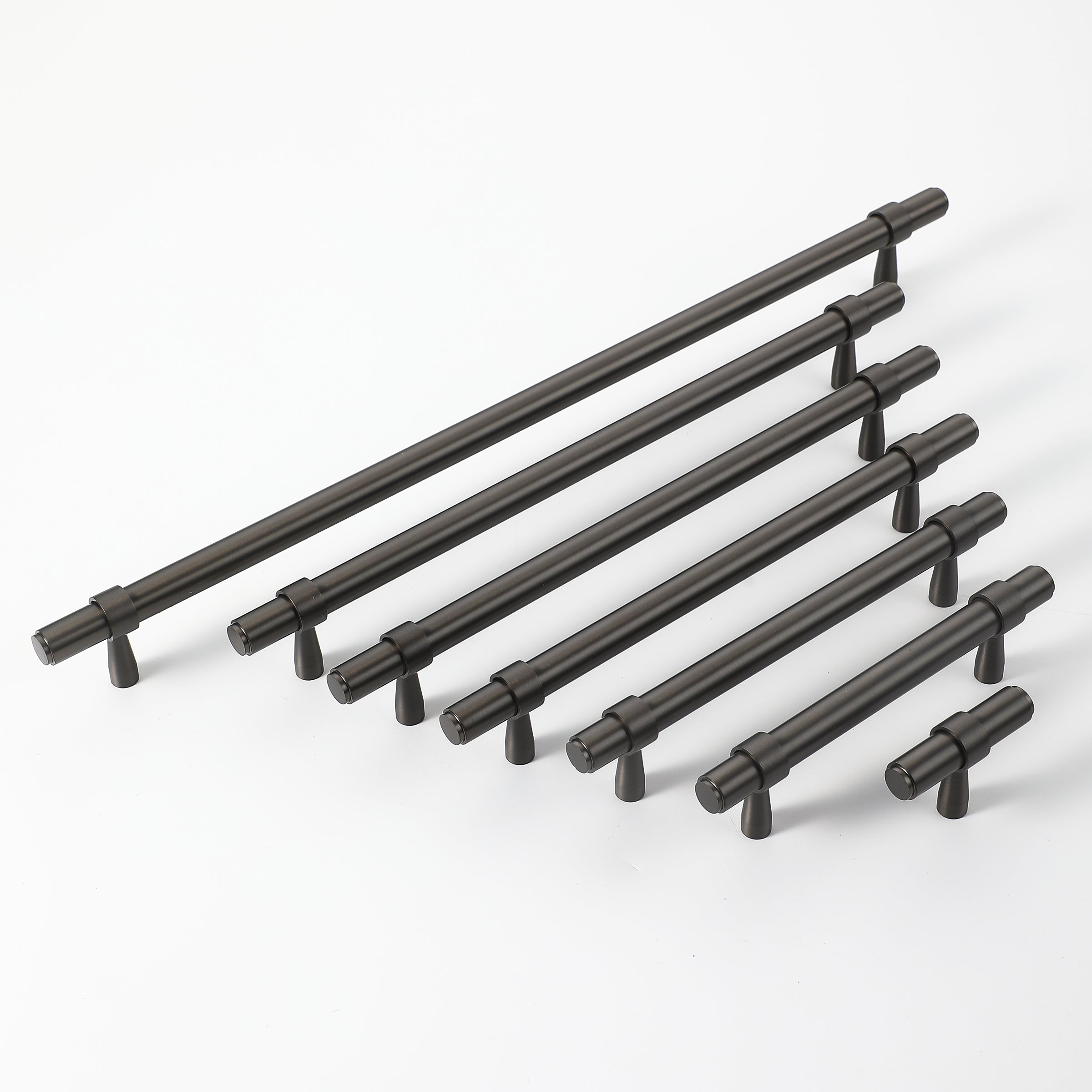 Belgravia Brass Handle-gun metal-all sizes