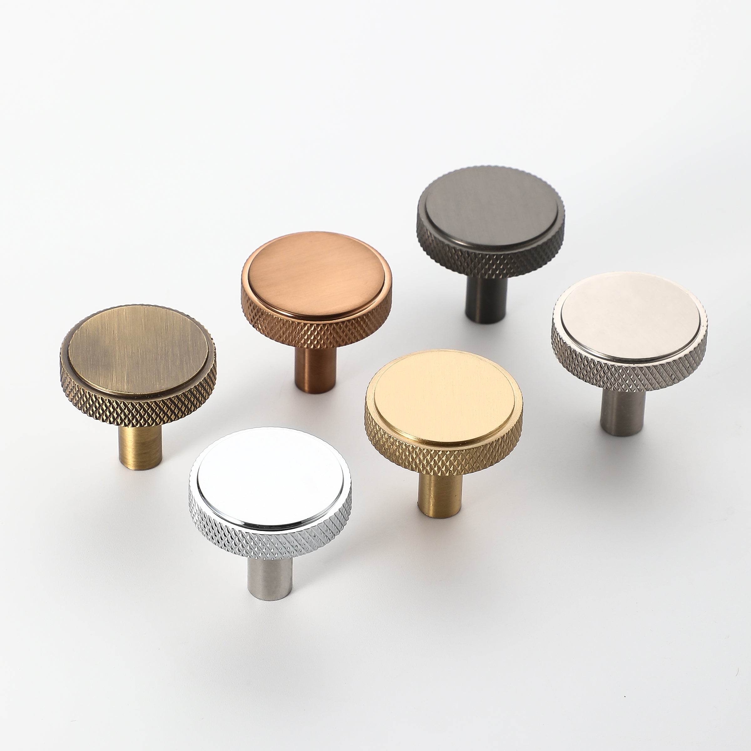 Knurled Brass Knob