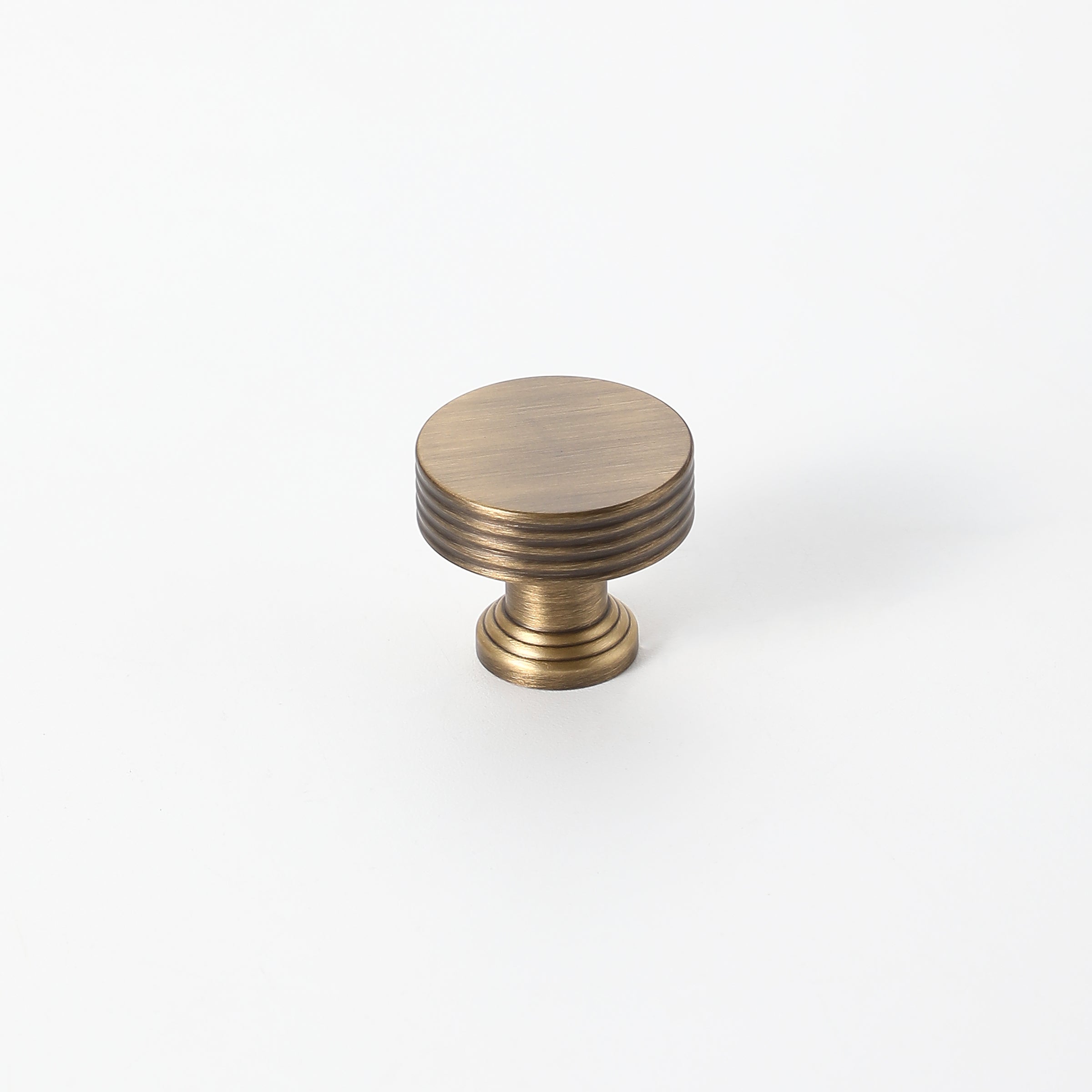 Linear Brass Knob Antique Brass