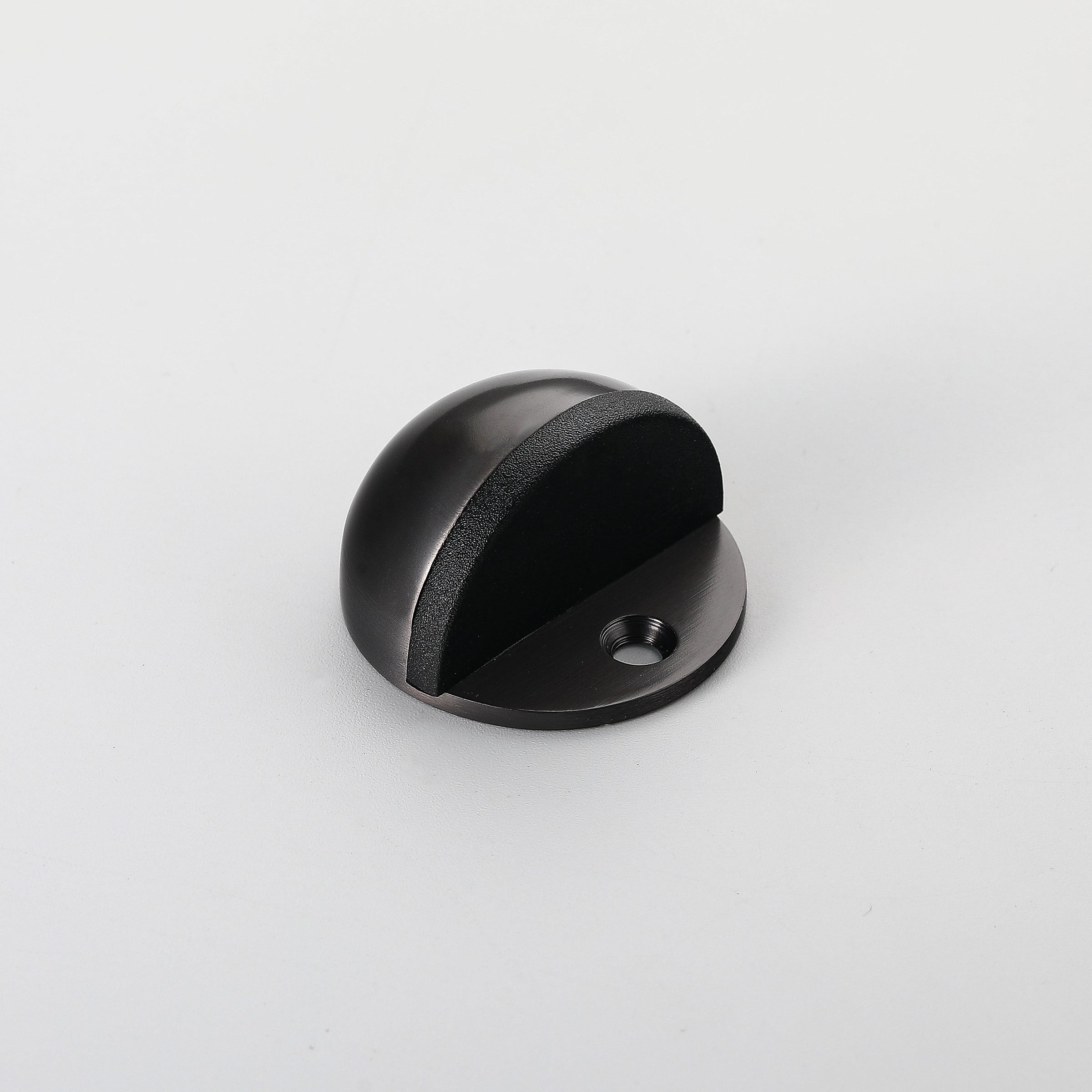Crescent Half Moon Door Stop-gunmetal