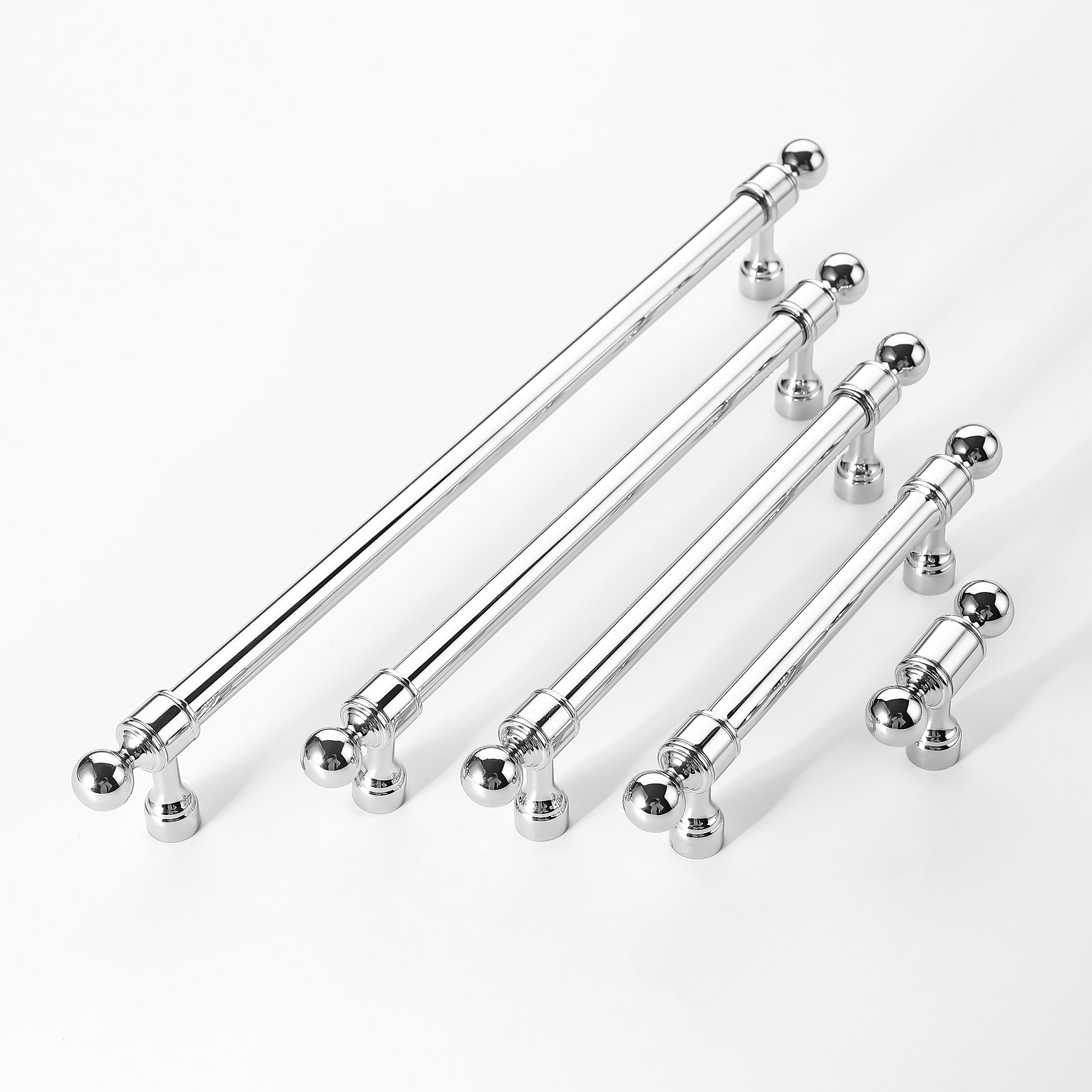 Glossy Grace Handles-polished chrome