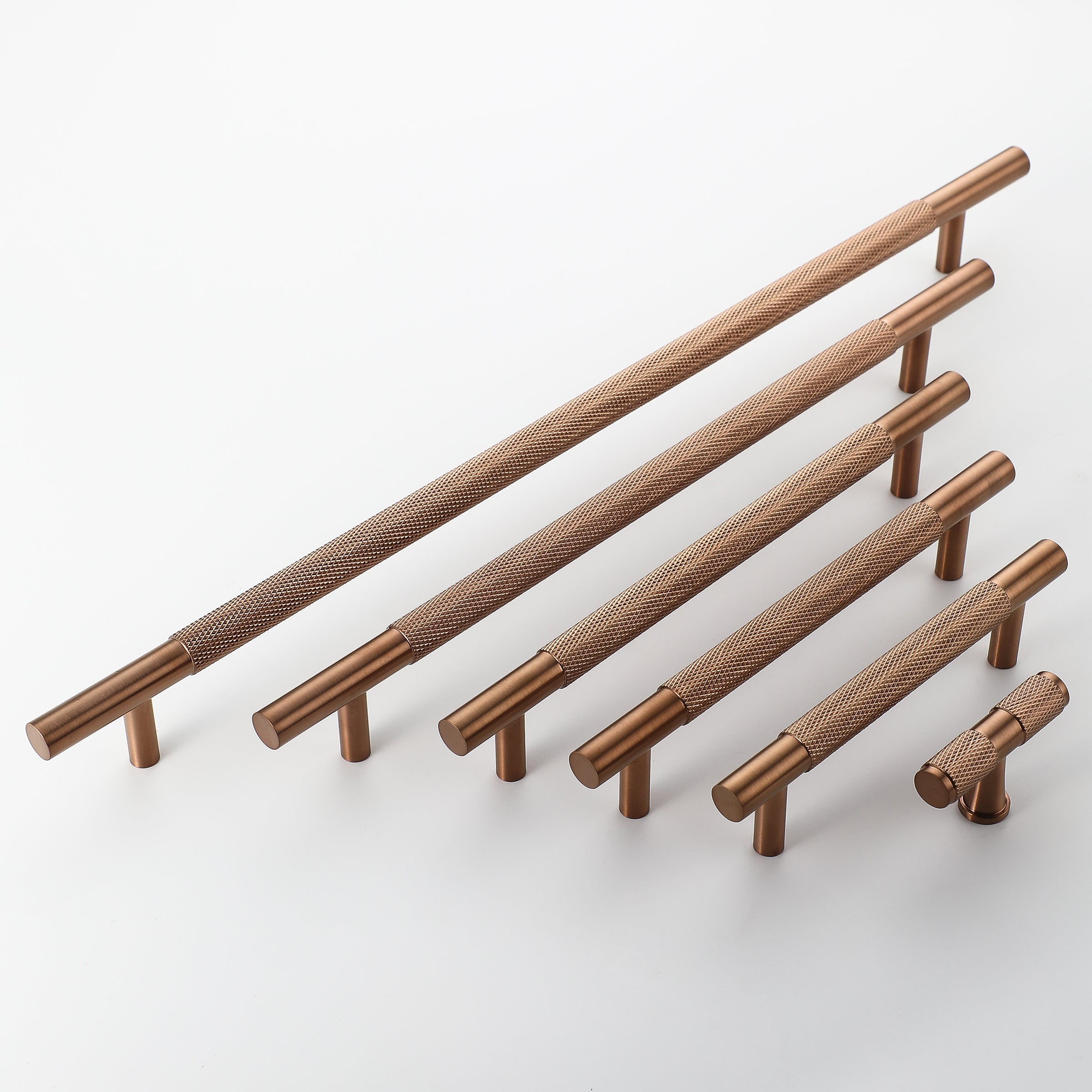 Knurled Brass Handles