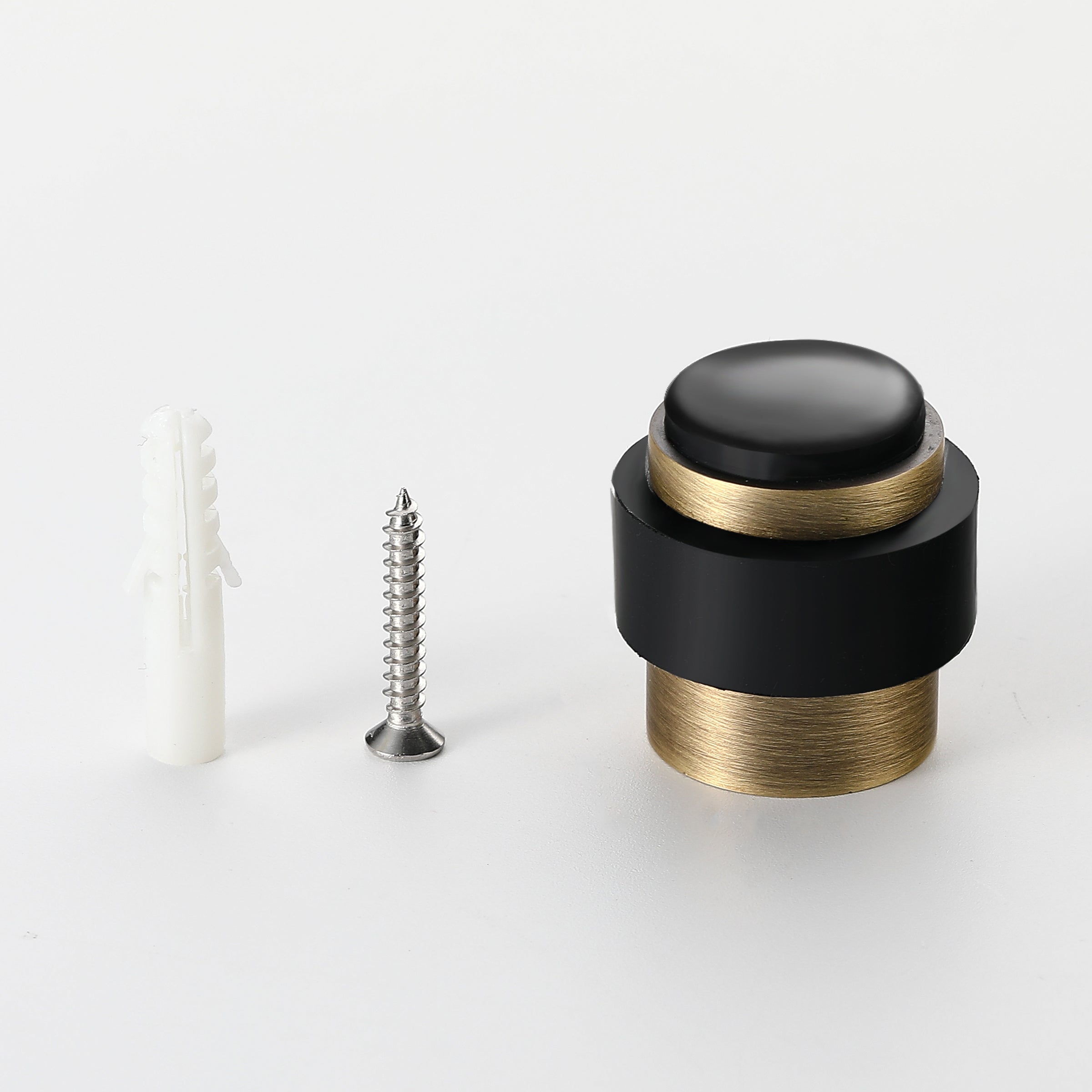 Cylindrical Door Stop with components