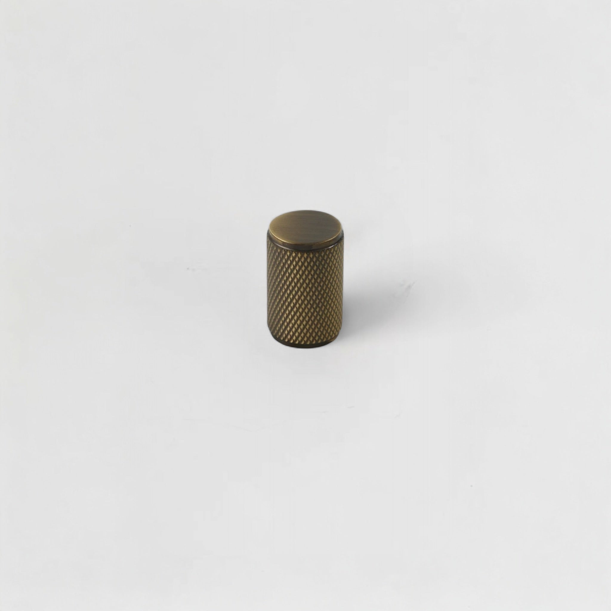 Antique Brass Knurled Brass Drawer Knob