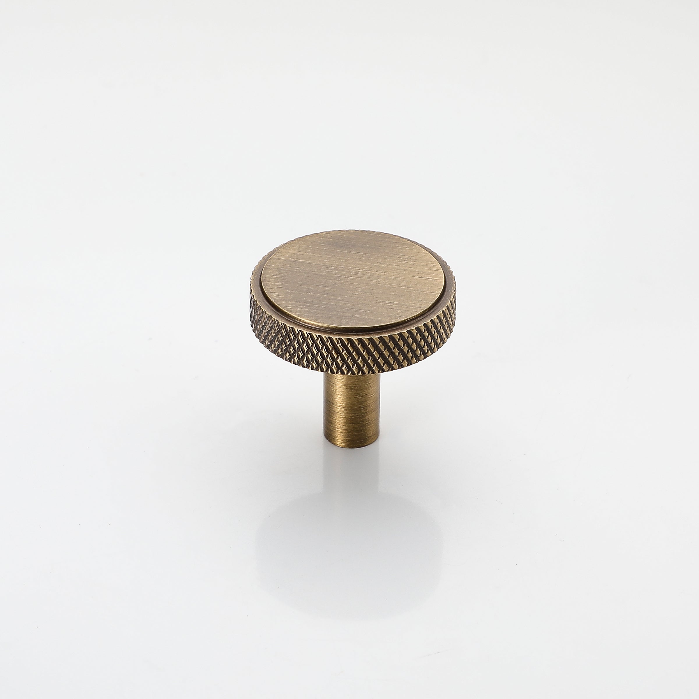 Antique Brass Knurled Brass Drawer Knob (35*33mm)