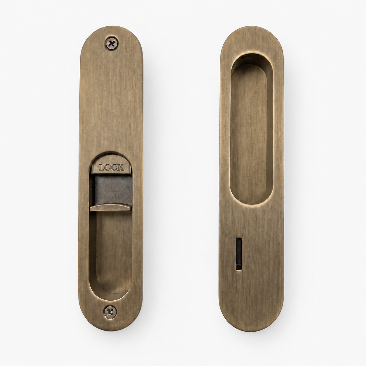 Privacy Cavity Slider Handle Set