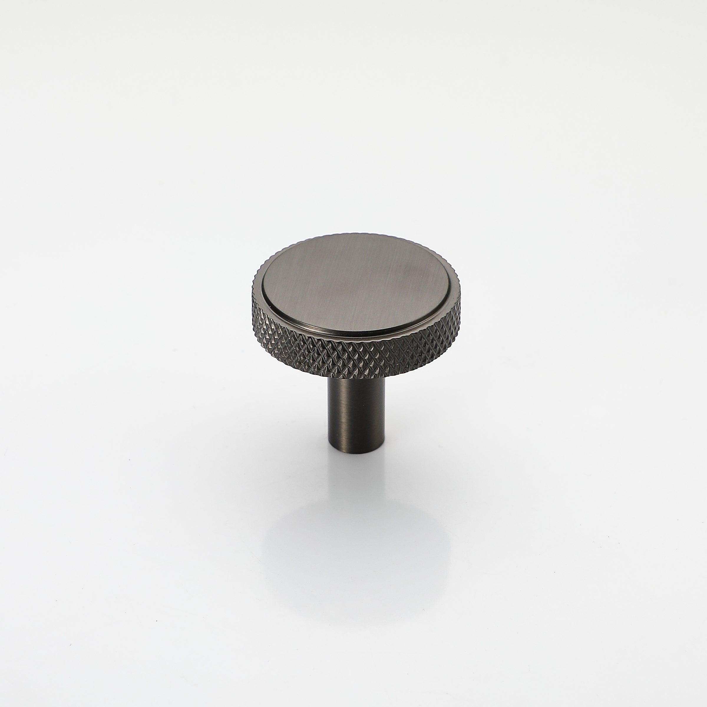 Gunmental Knurled Brass Drawer Knob (35*33mm)