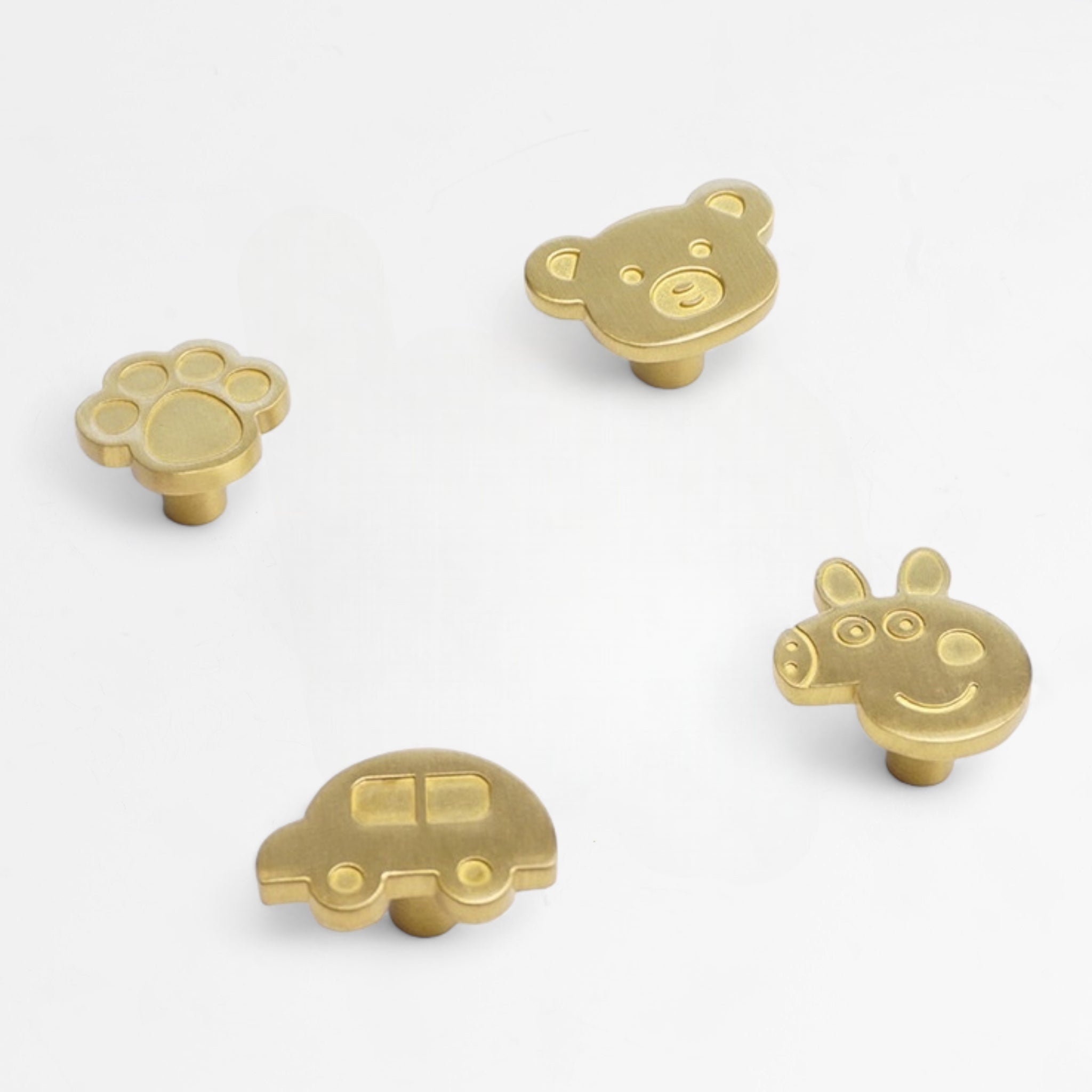 Cartoon Brass Knob- all styles