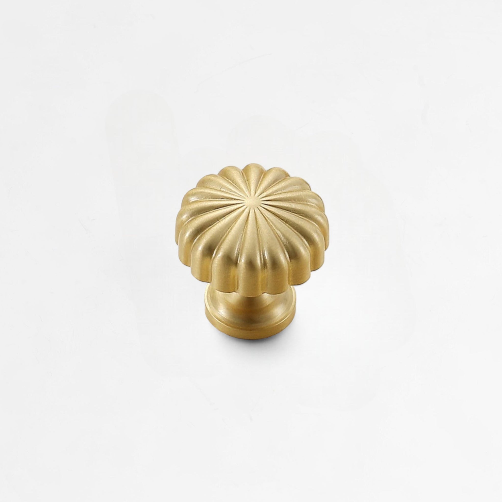 Sunray Brass Knob Brushed Brass