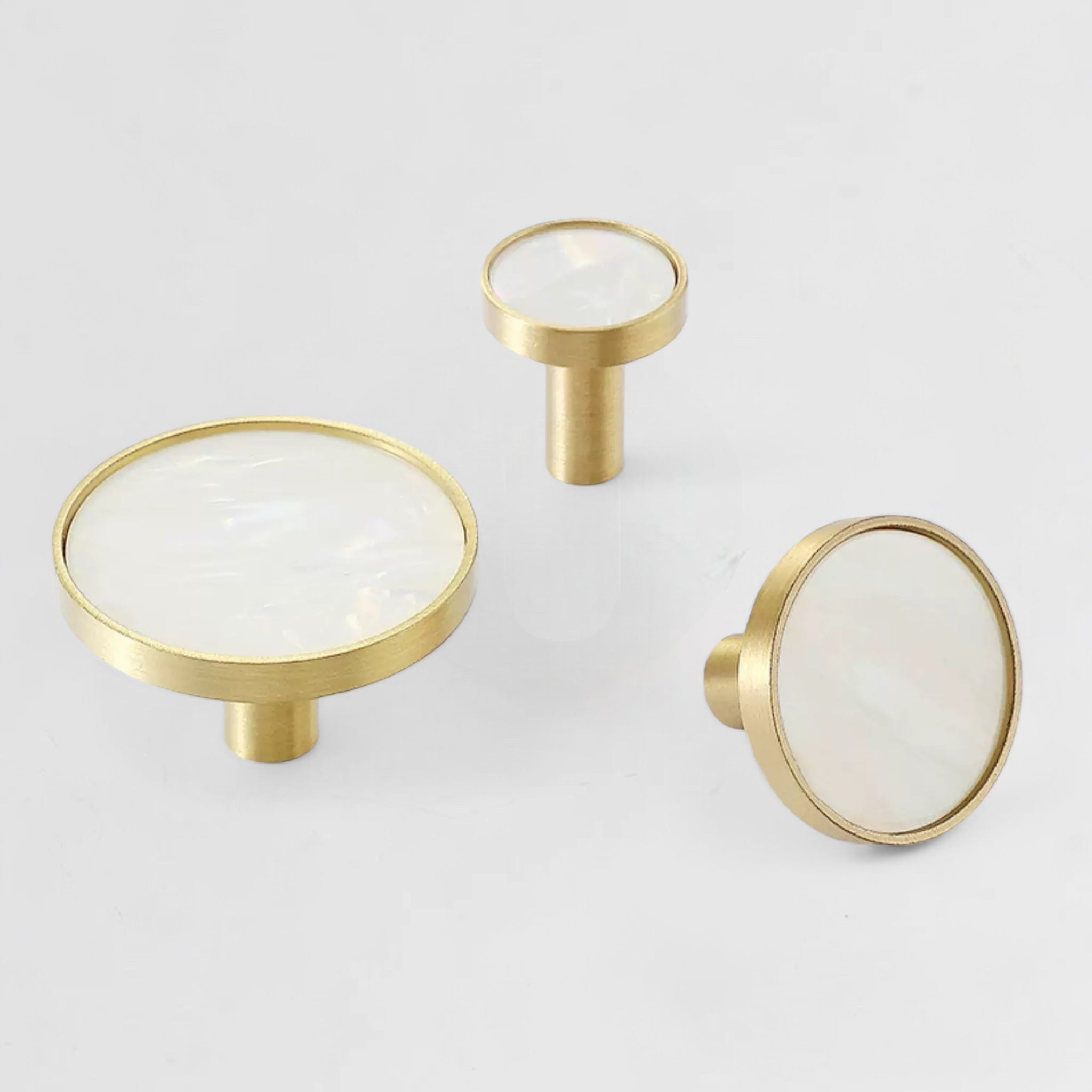 Marble Round Knob in different view points