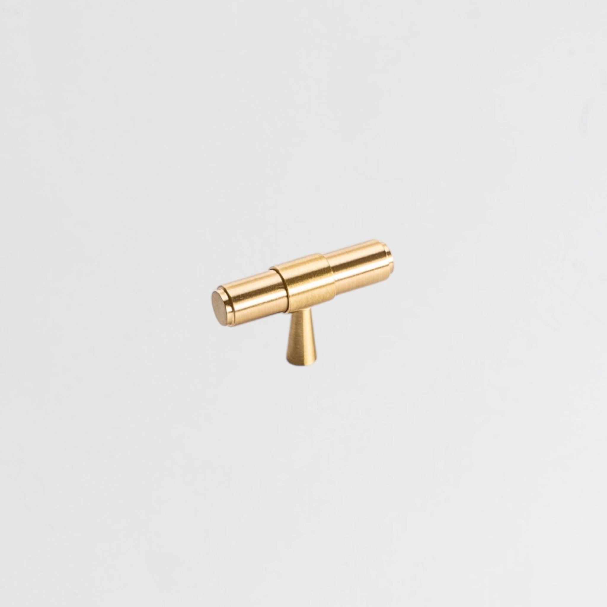 Belgravia Brushed Brass Handle- T knob
