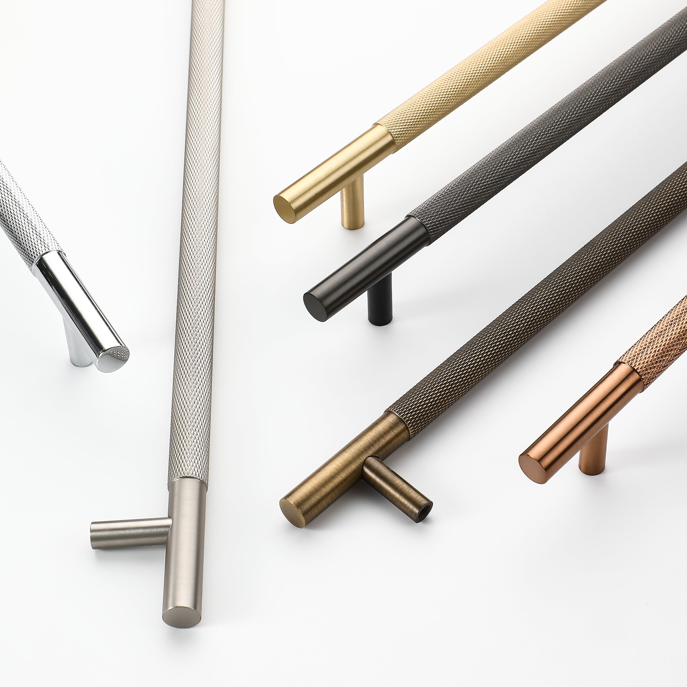 Knurled Brass Handles