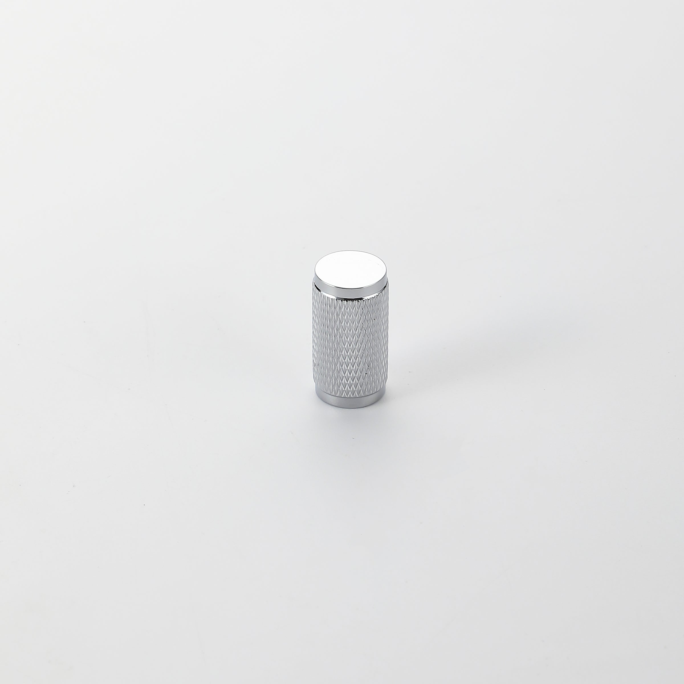 Polished Chrome Knurled Brass Drawer Knob