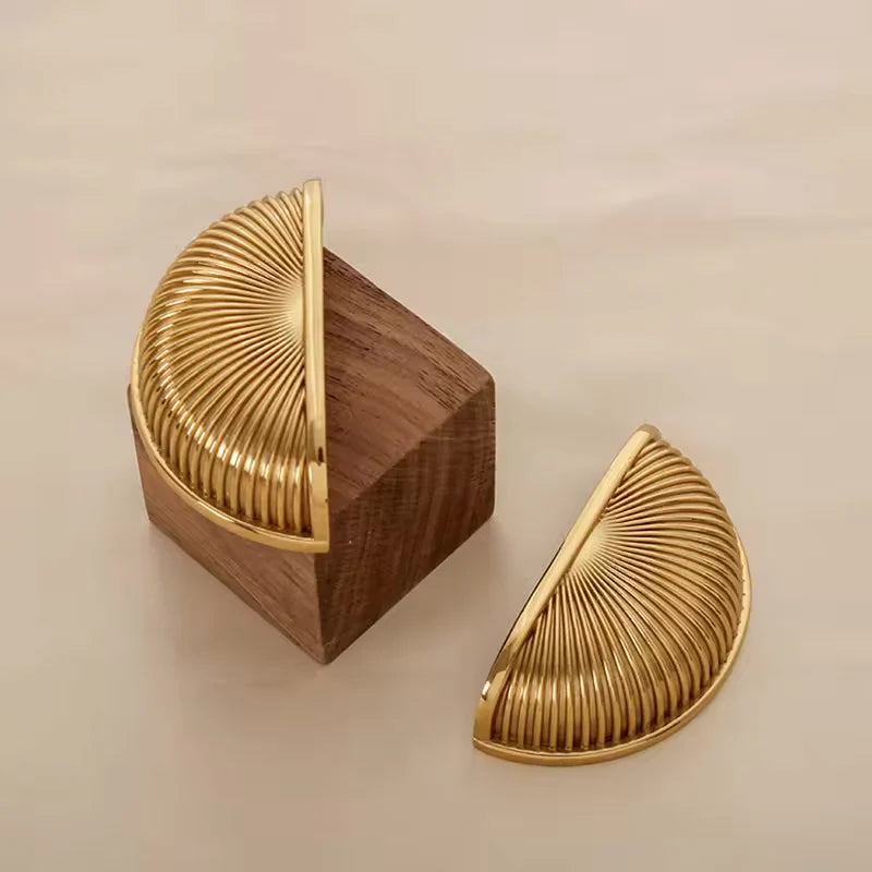 Elevate Your Decor with the "Simple Shell" Solid Brass Cabinet Pulls