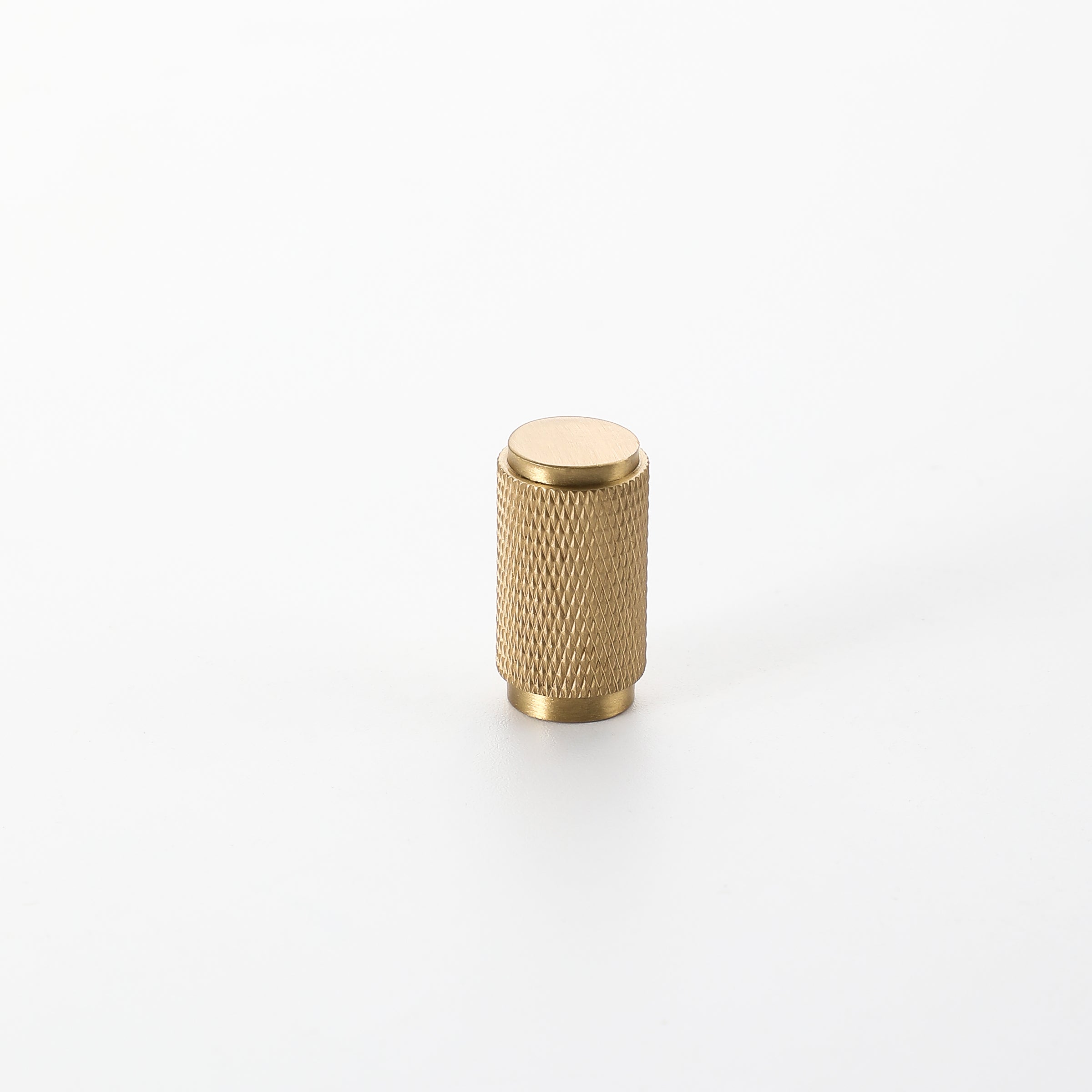 Knurled Brass Cylinder Pull