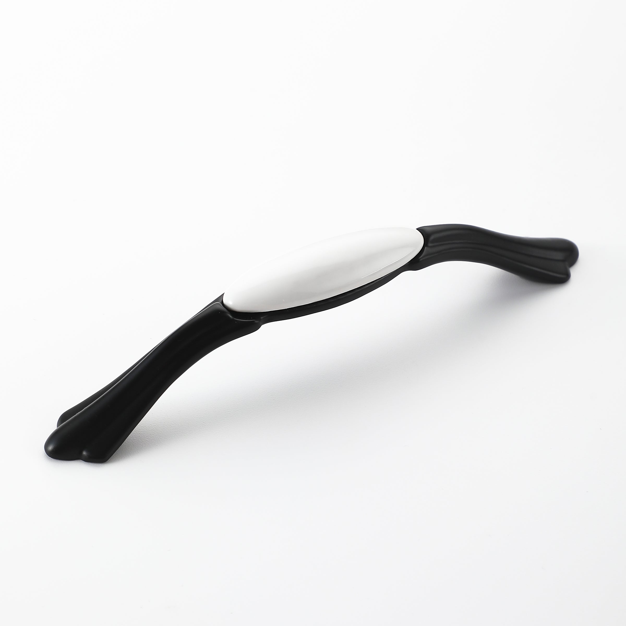 Provincial Black White Porcelain Handle