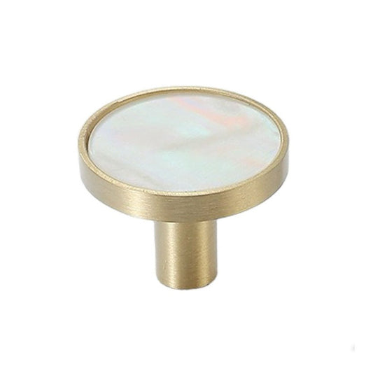 Marble Round Solid Brass Knob