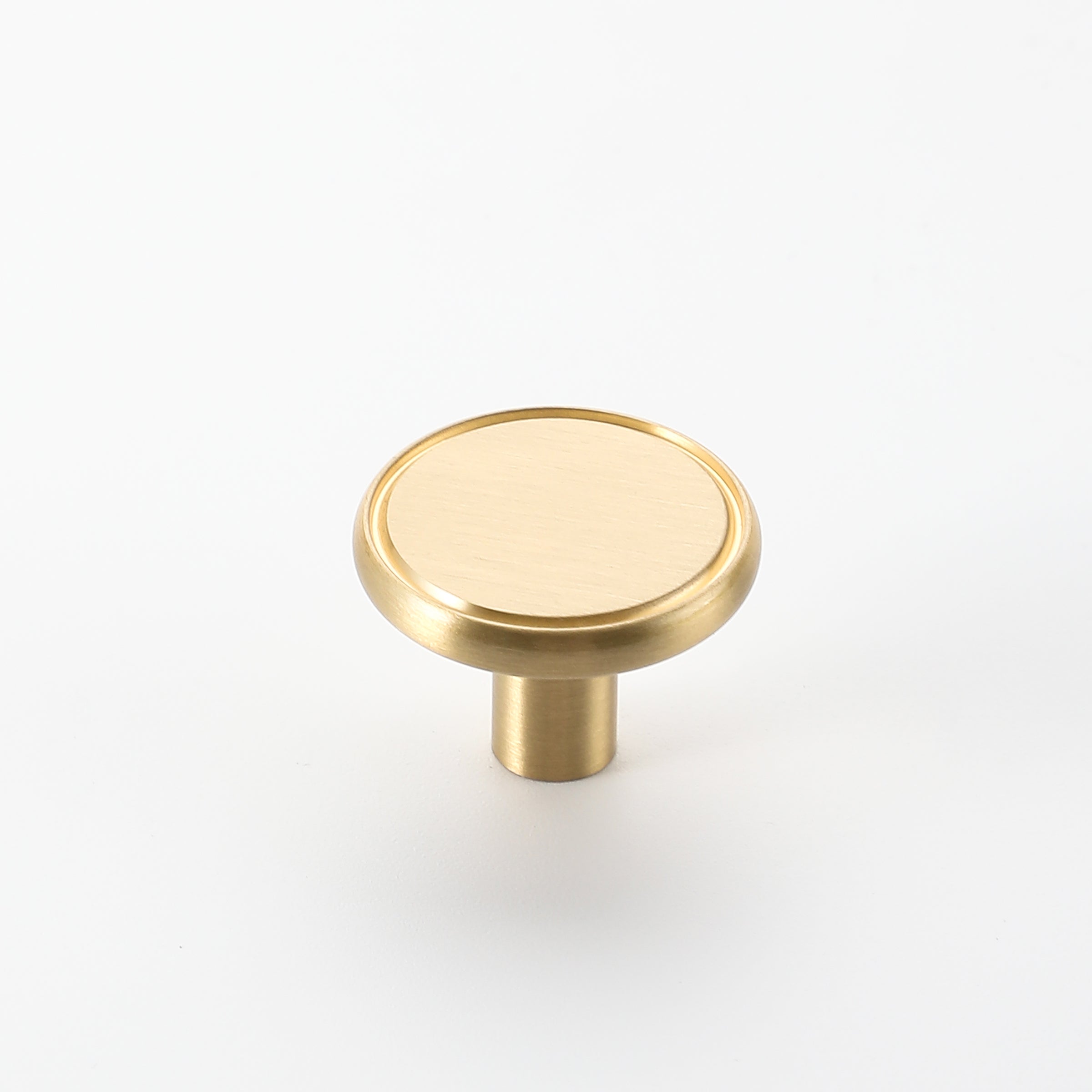 Flat Circle Brass Knob