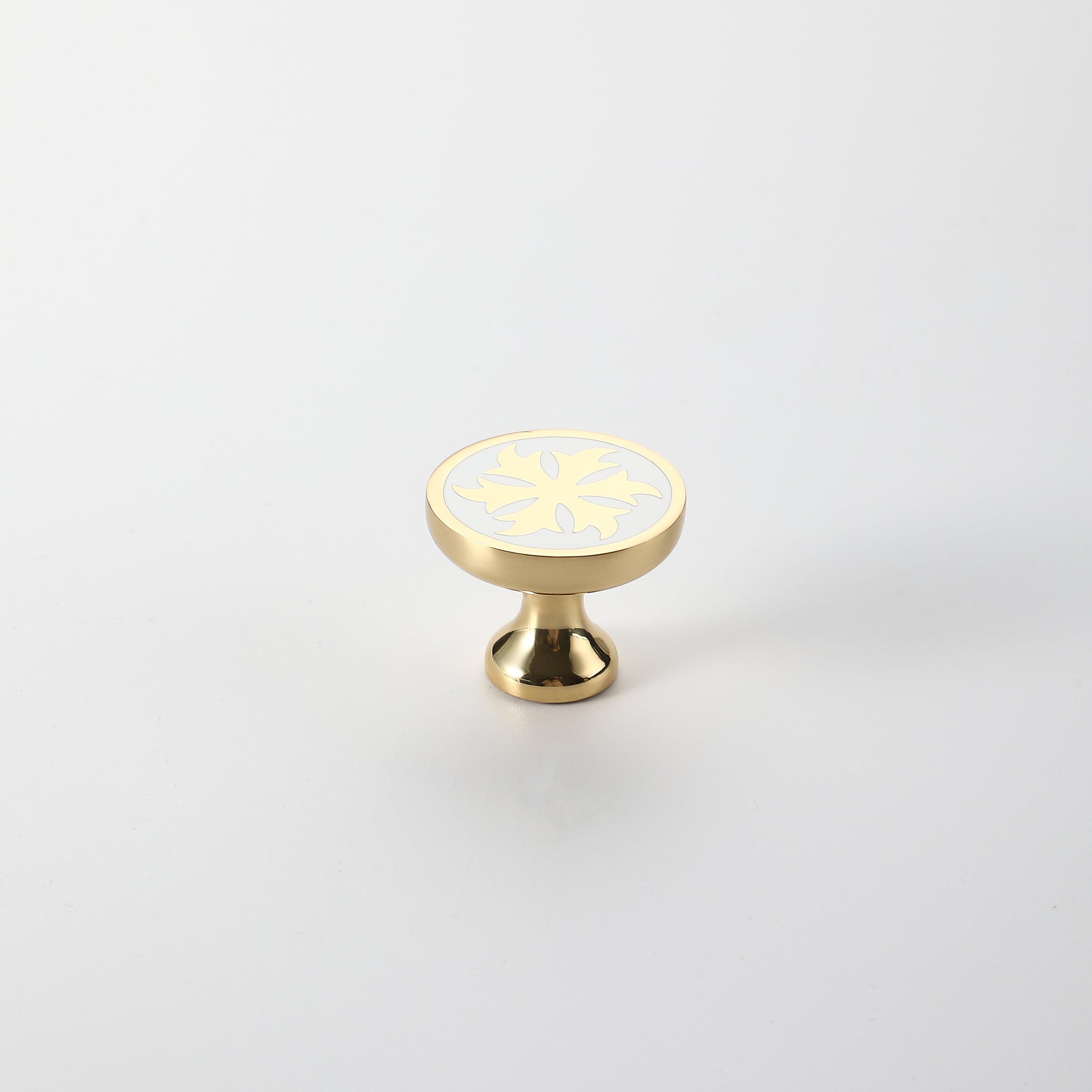 Snow Brass Knob