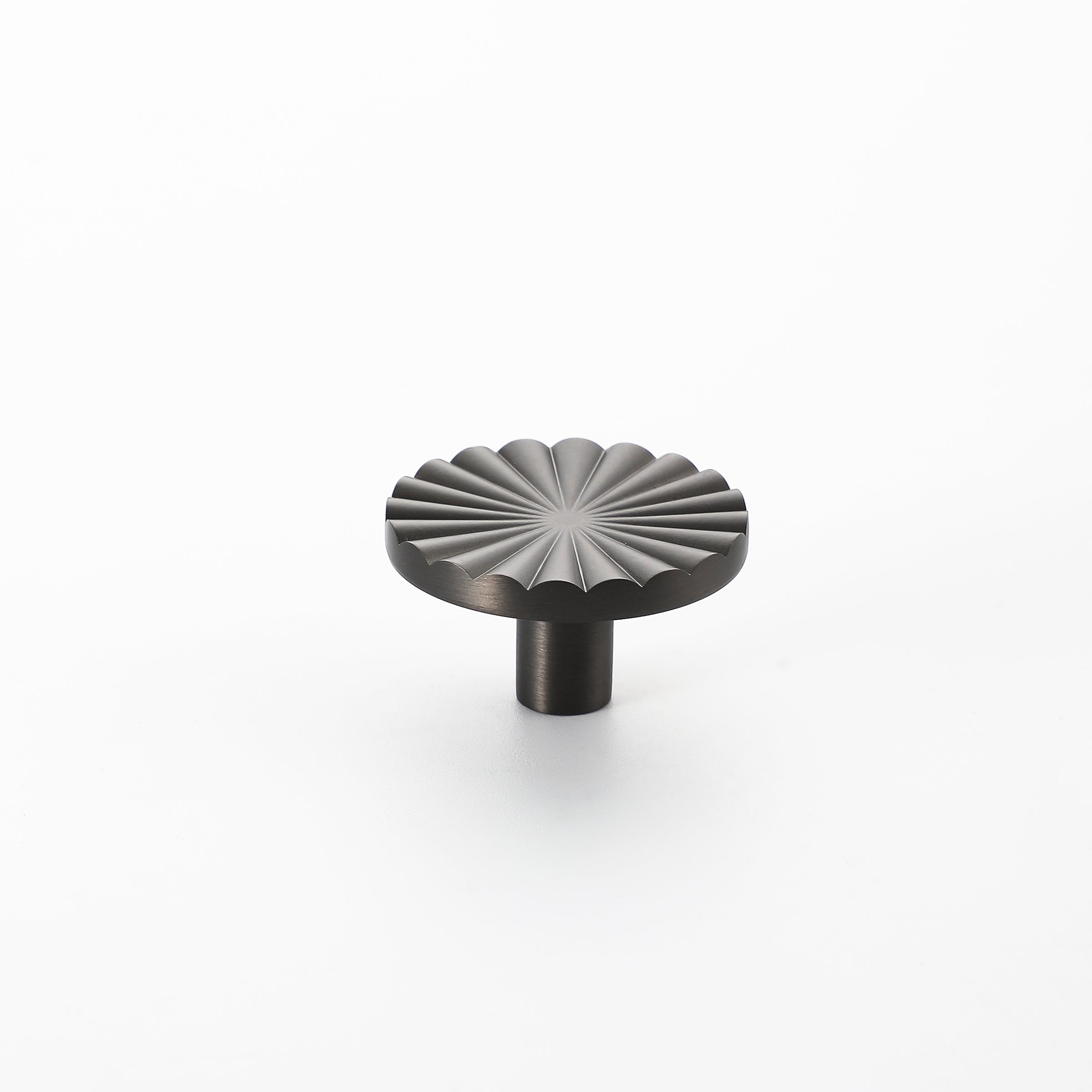 Sunburst Brass Knob Gunmetal
