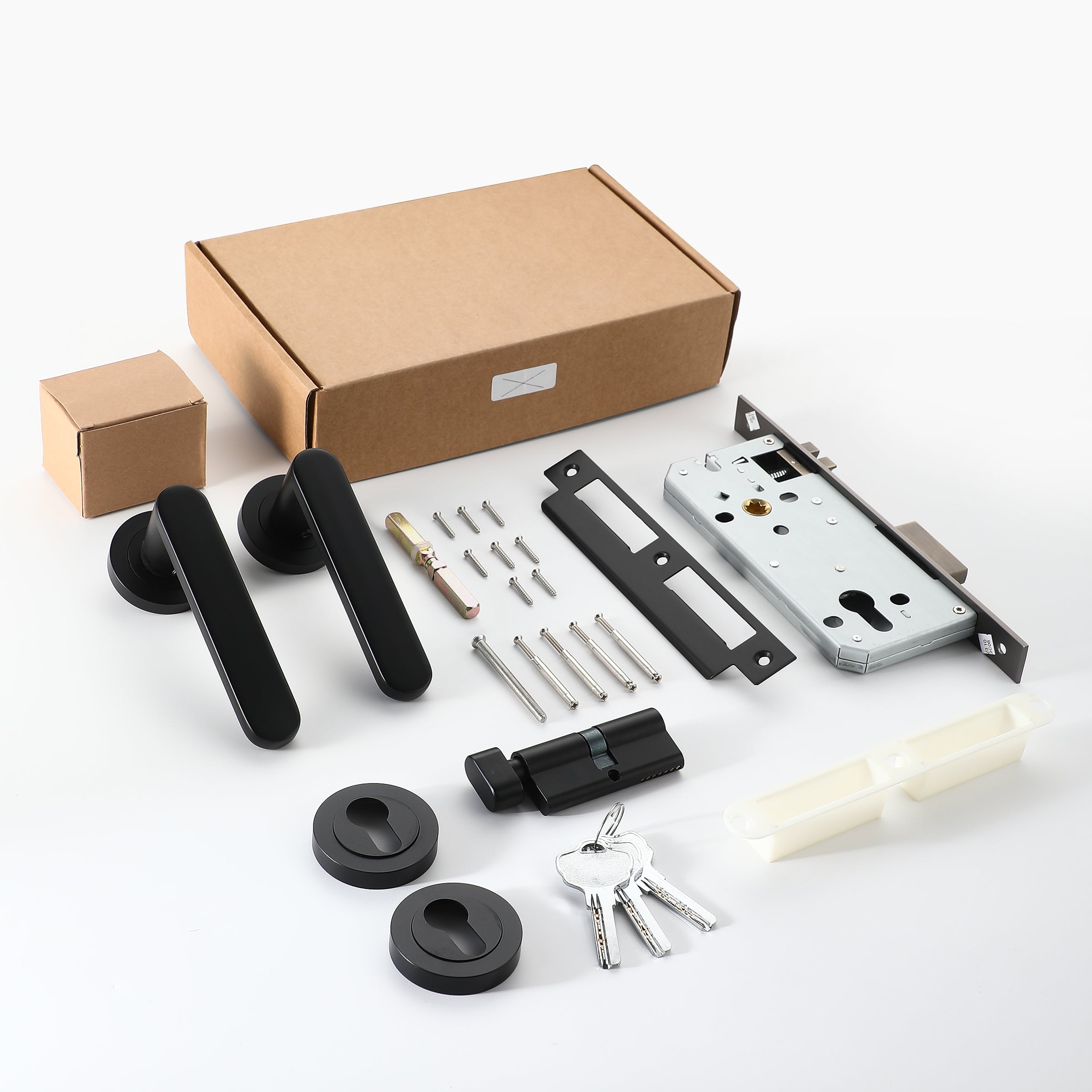 Aero Matt Black Door Handle