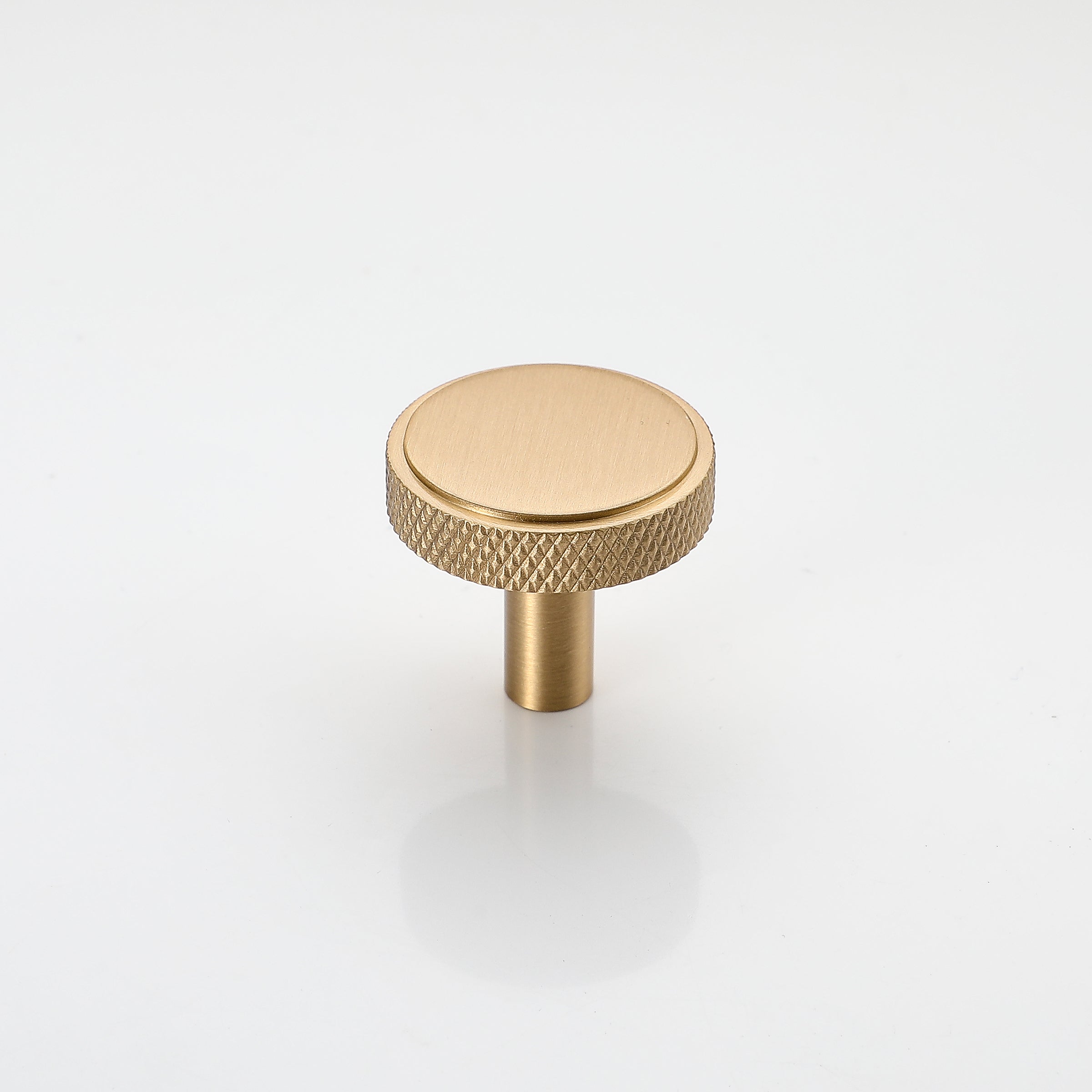 Brushed Brass Knurled Brass Drawer Knob (35*33mm)