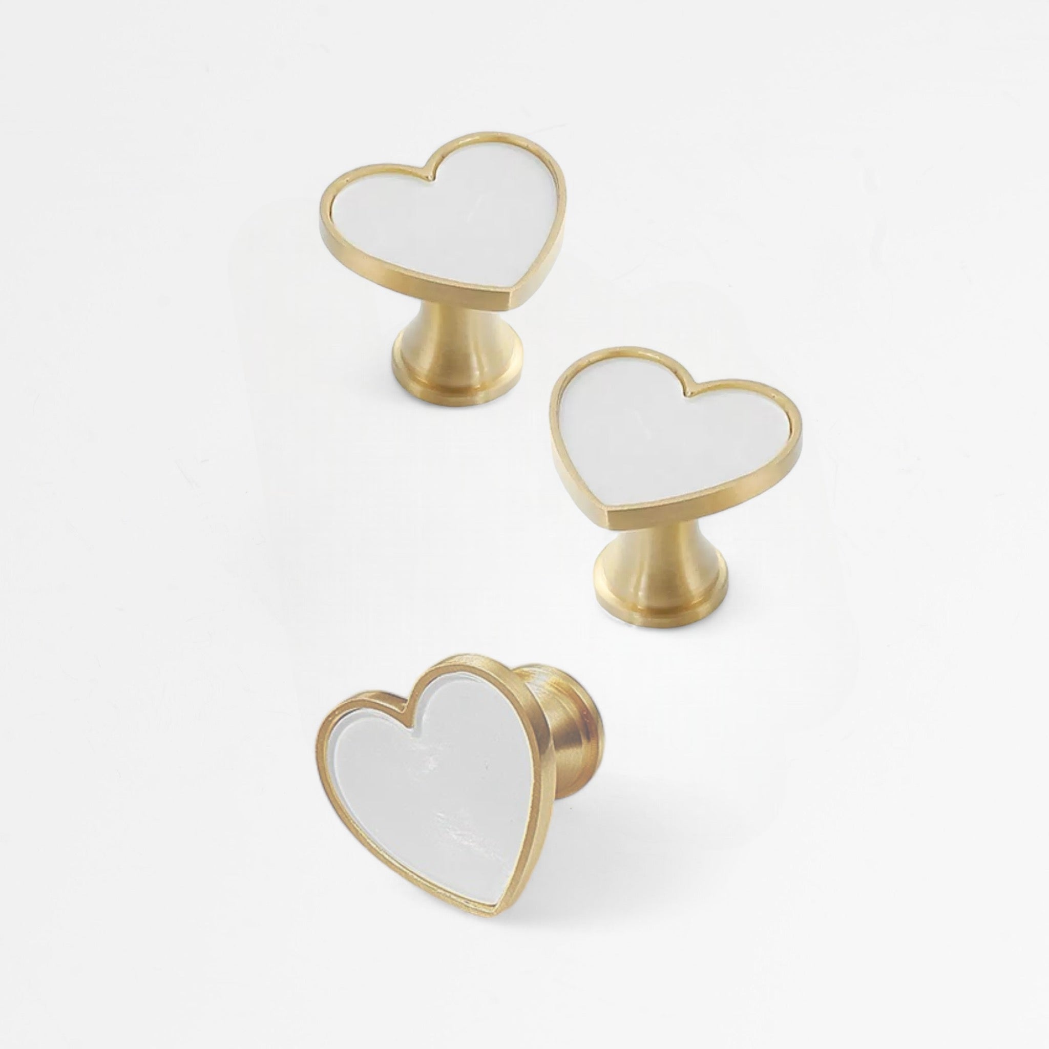 Marble Heart Knob