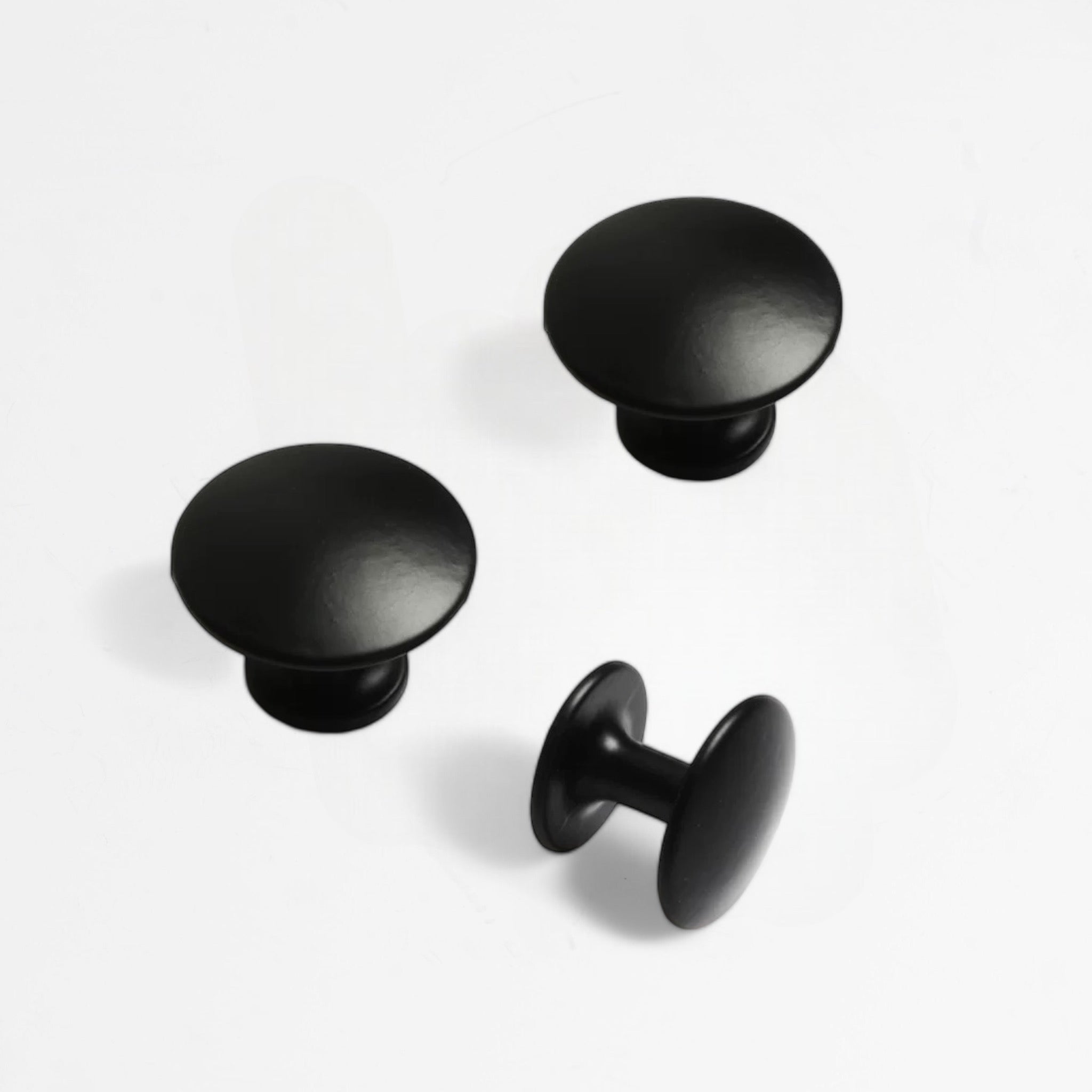 Slimline Matt Black Knobs