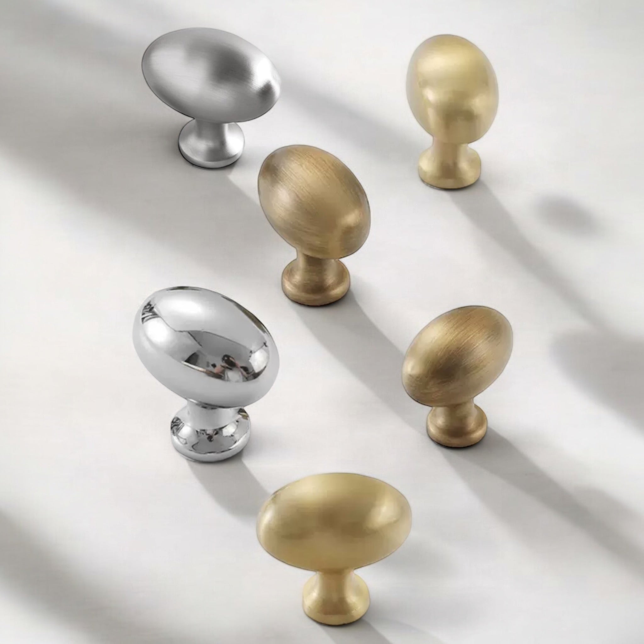 Ellipse Brass Knob