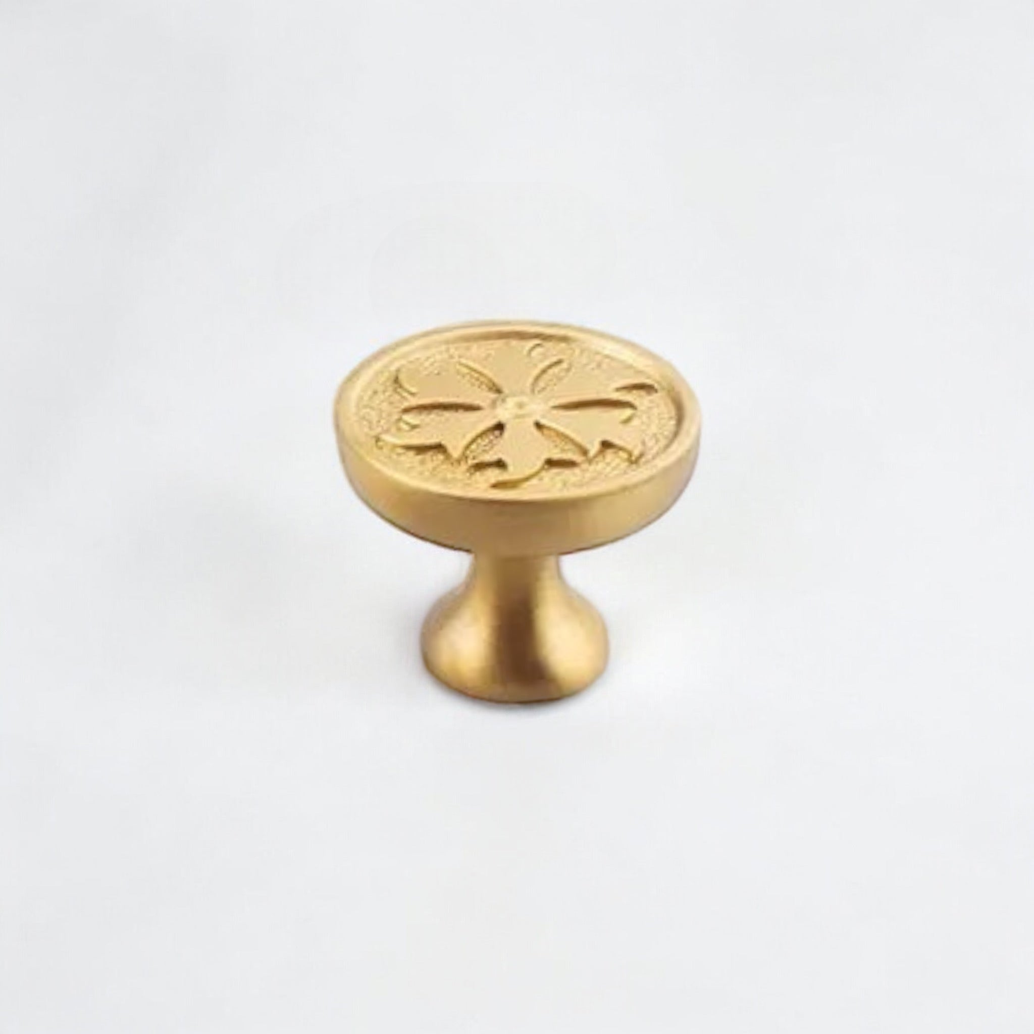 Snow Brass Knob