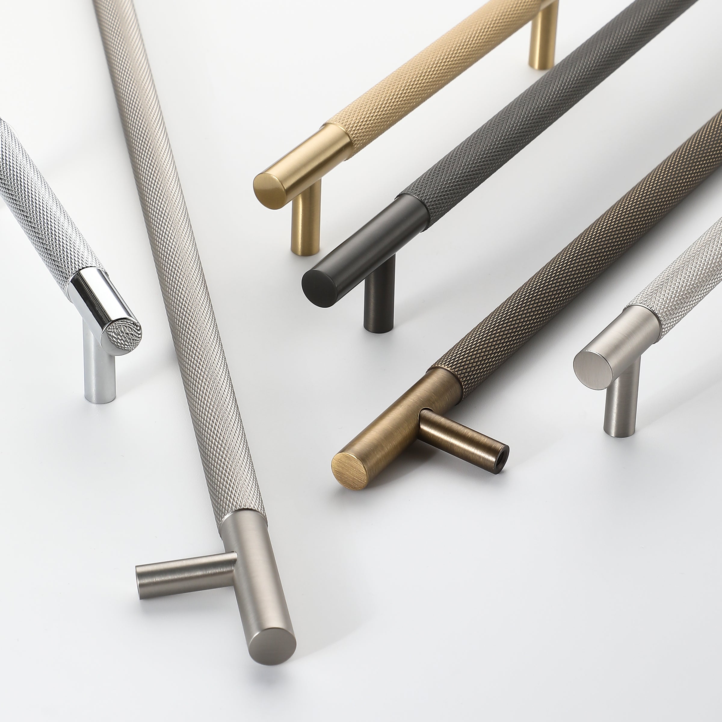 Knurled Brass Handles