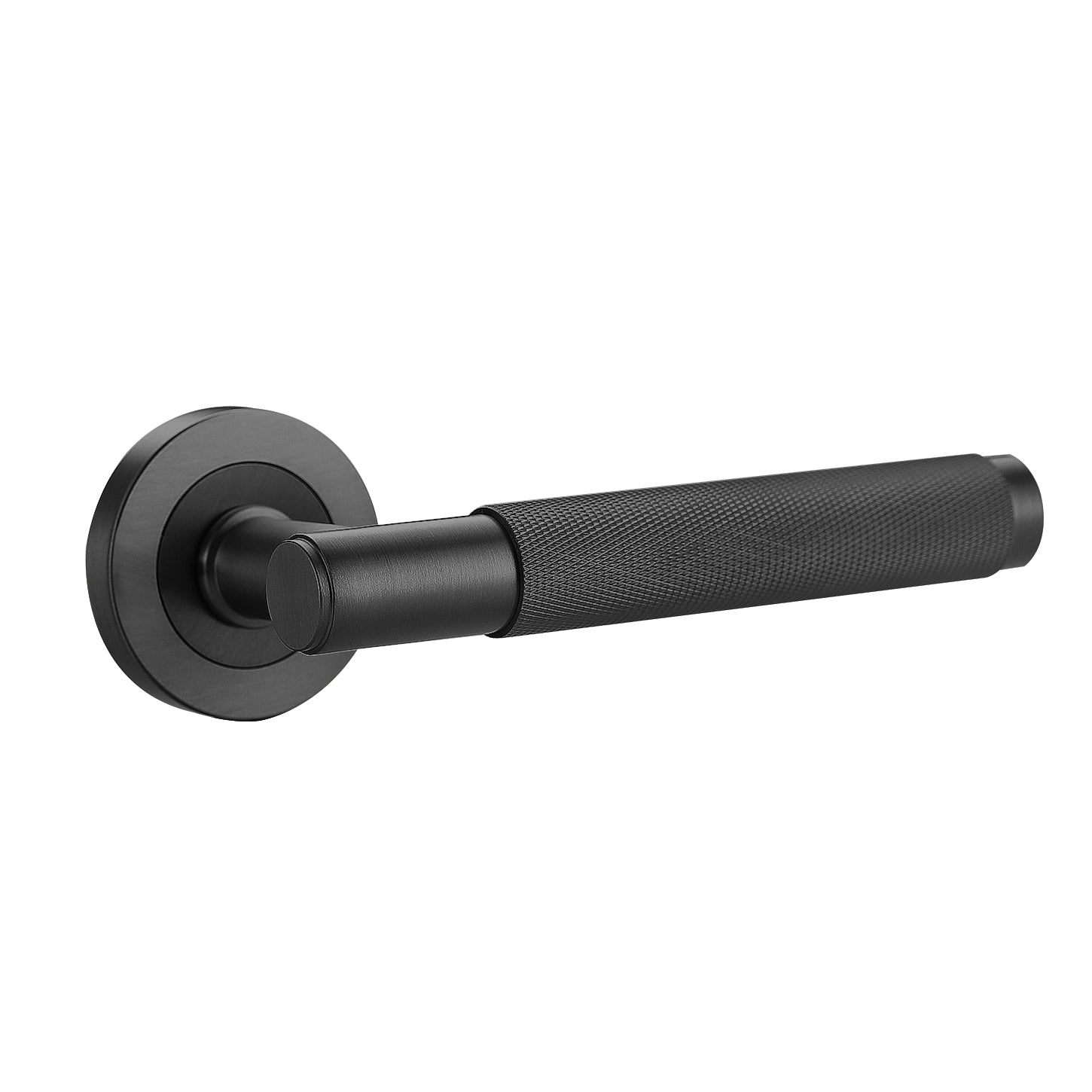 Knurled Door Handle-Gunmetal