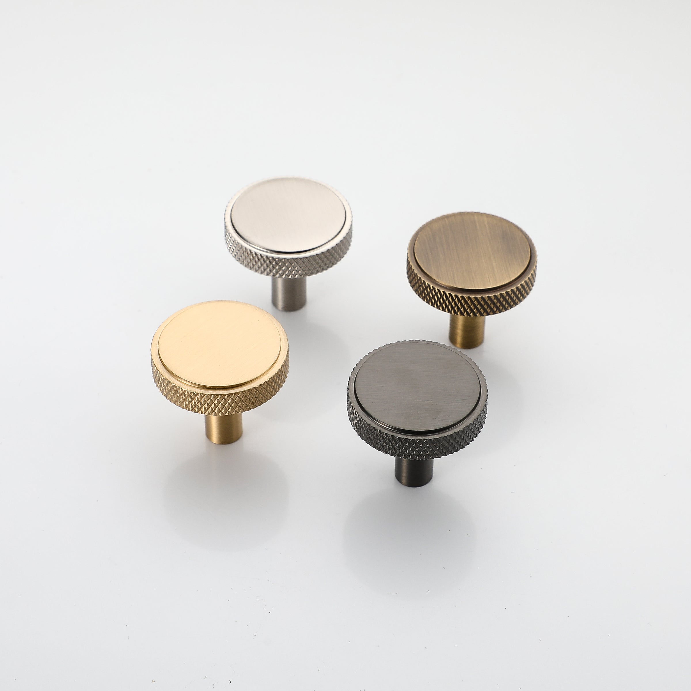 Knurled Brass Drawer Knobs (35*33mm)