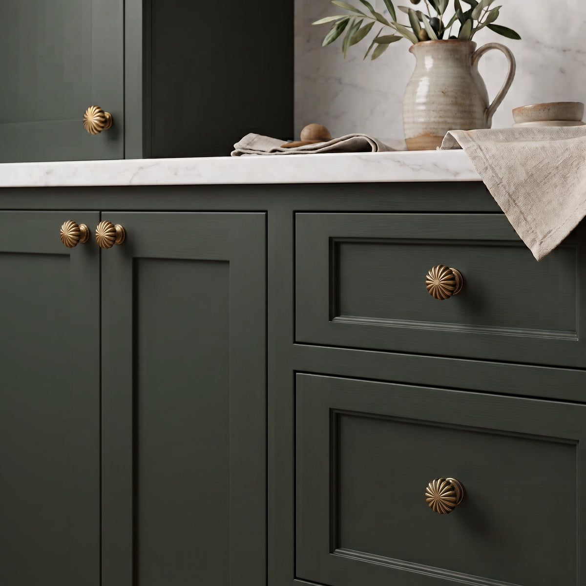 Timeless Sunray Detail in Solid Brass