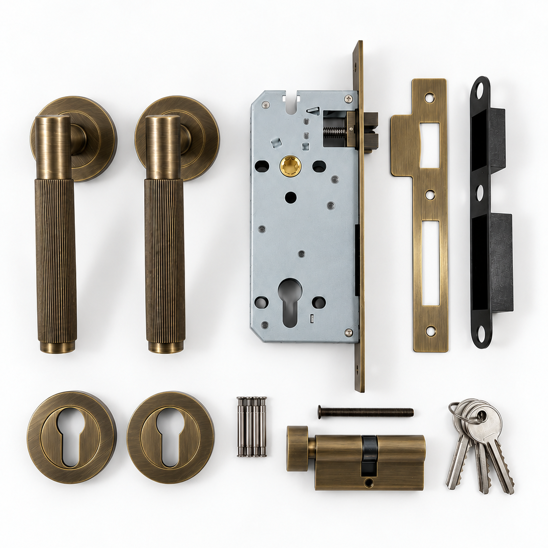 Stria Door Handle Entrance Set