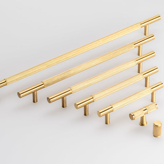 Knurled Solid Brass Collection